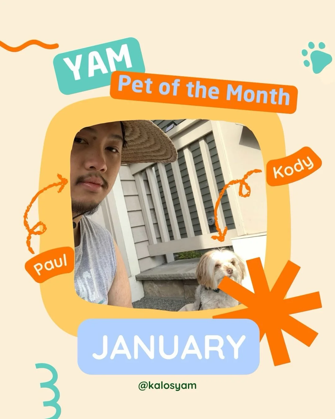 Introducing January&rsquo;s YAM Pet of the Month! 🥁✨
Meet Kody!

Each month, we spotlight a beloved pet from our Young Adults Ministry - a fun way to get to know the animals who mean so much to the people in our community. 🙂

Kody belongs to Paul, 