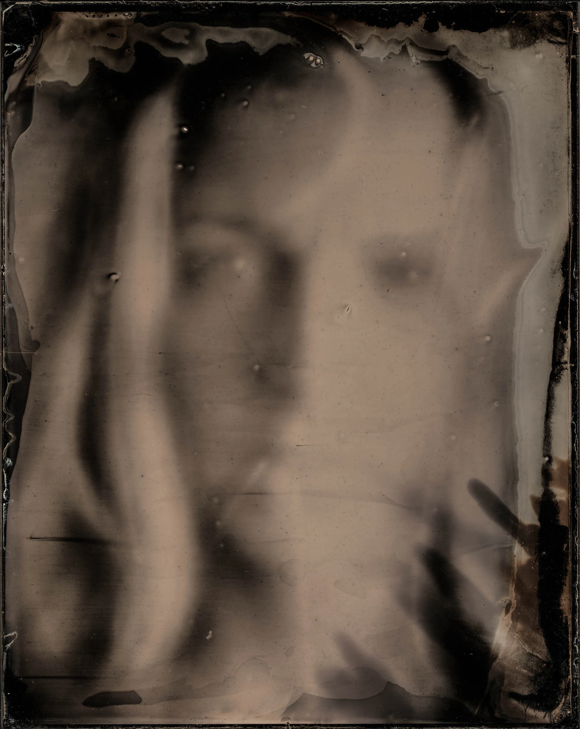 Parting The Veil , ambrotype, 2019