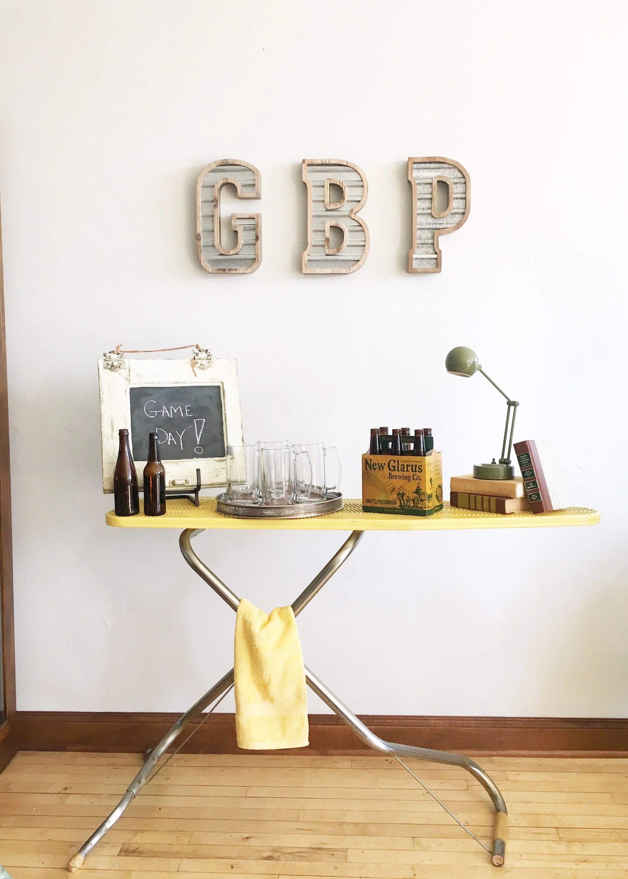 Vintage Inspired Game Day Set-Up