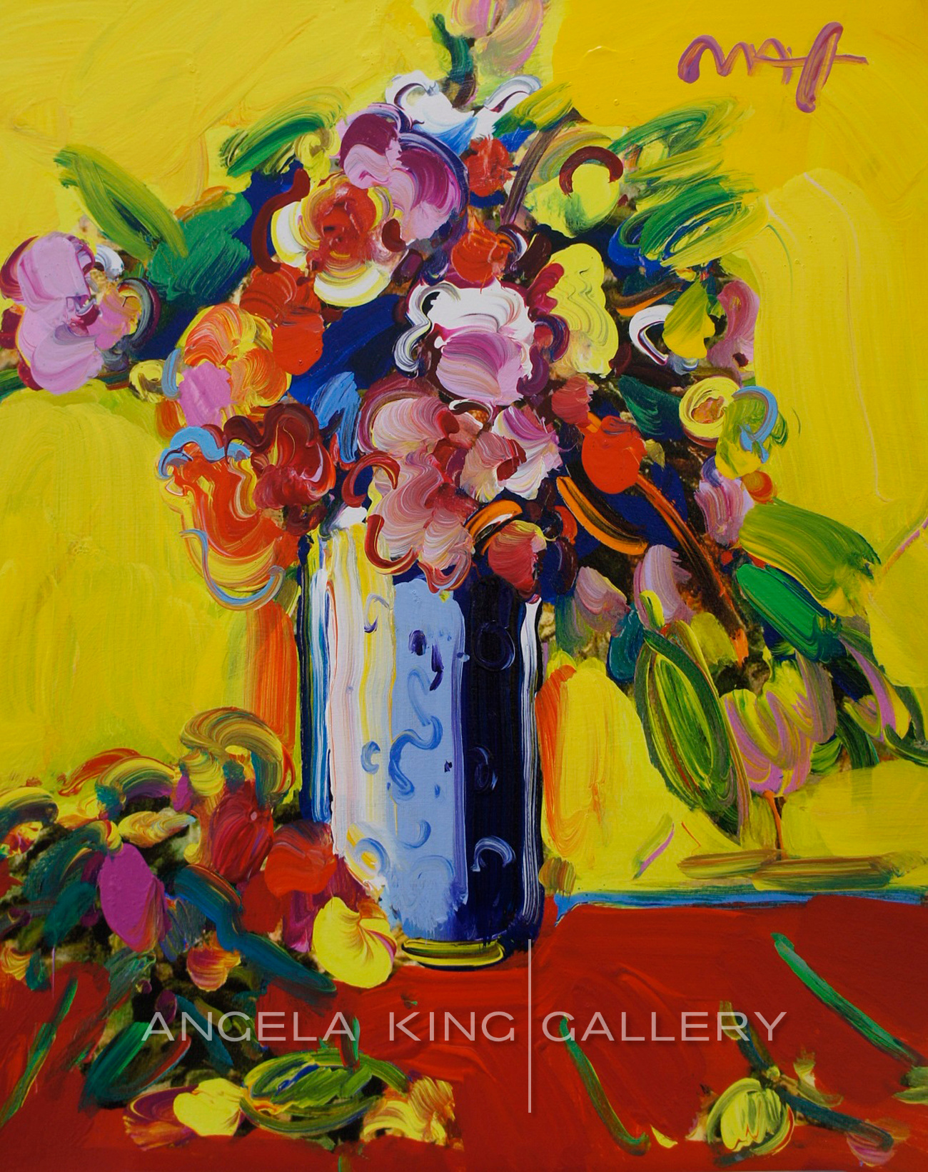 Peter Max Florals Angela King Gallery