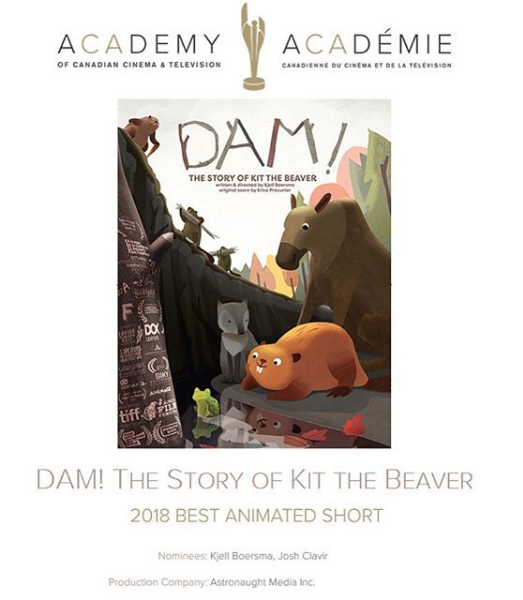 Kit The Beaver Award Nomination