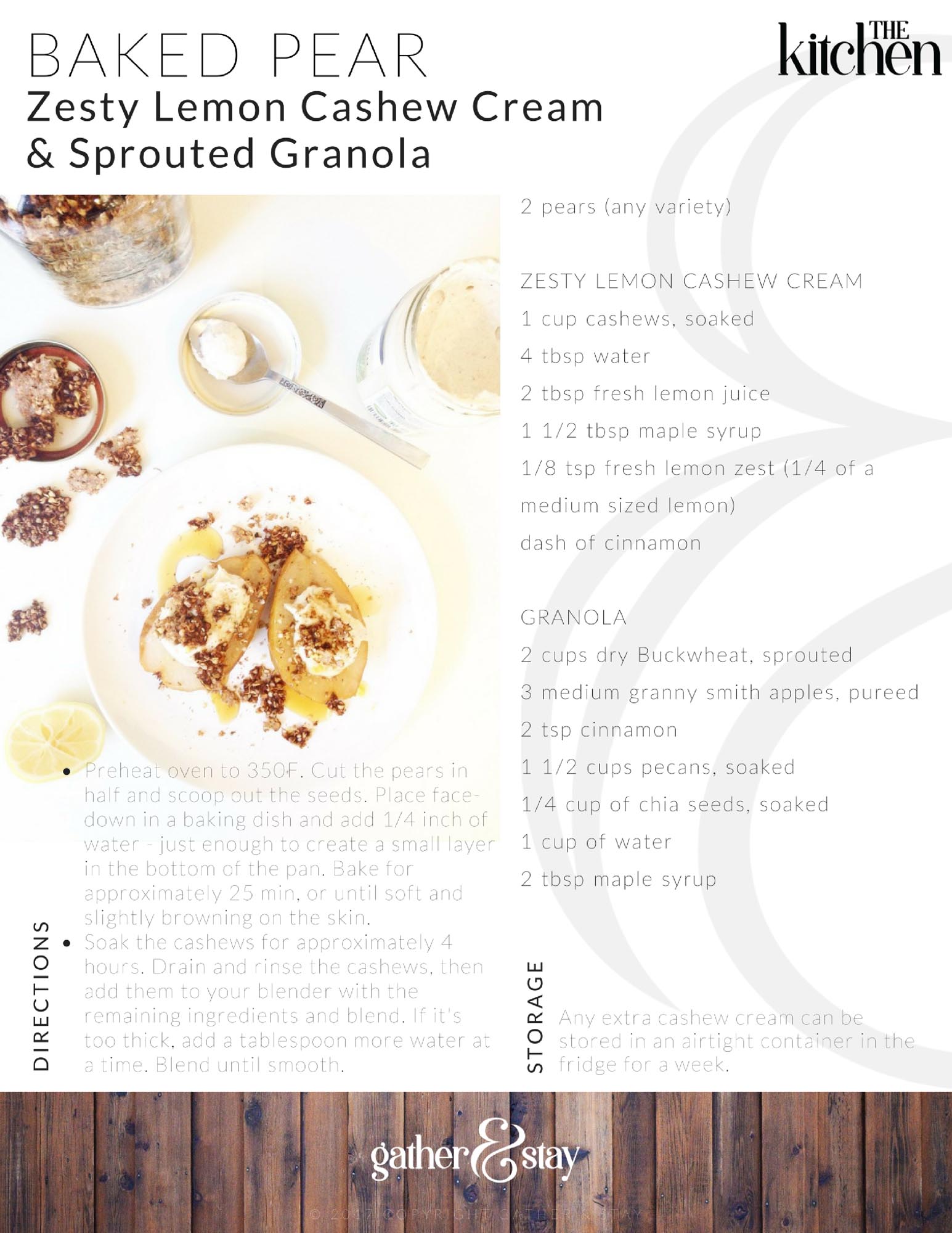 BAKED PEAR RECIPE