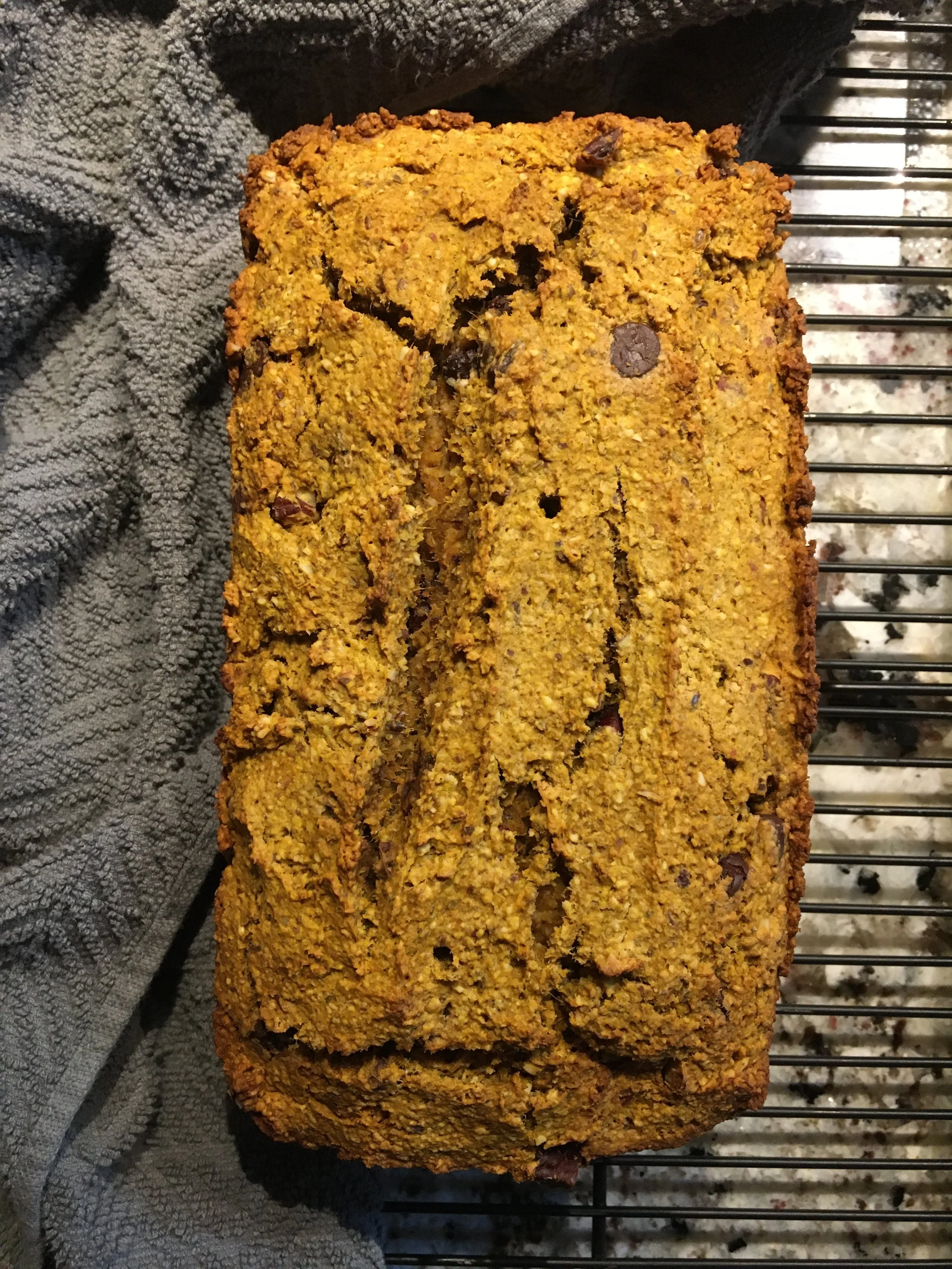 Pumpkin Pecan Chocolate Loaf (GF)