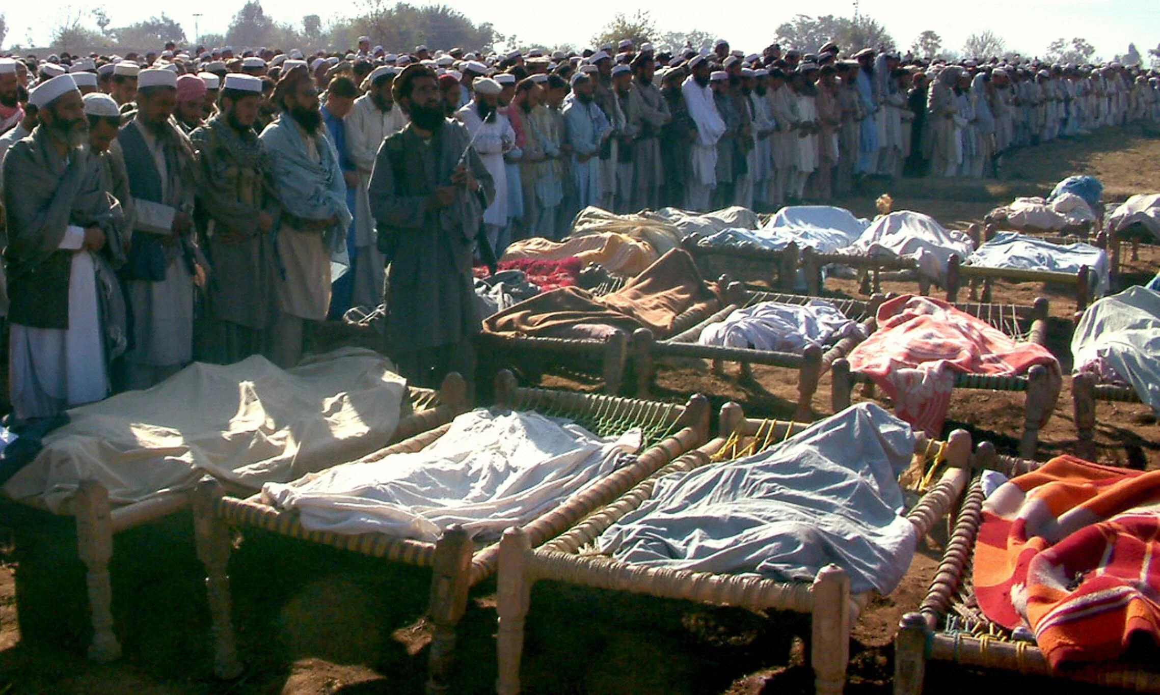 This show mourners honoring victims of a U.S. drone attack in Pakistan. Credit- Bureau of Investigative Journalism