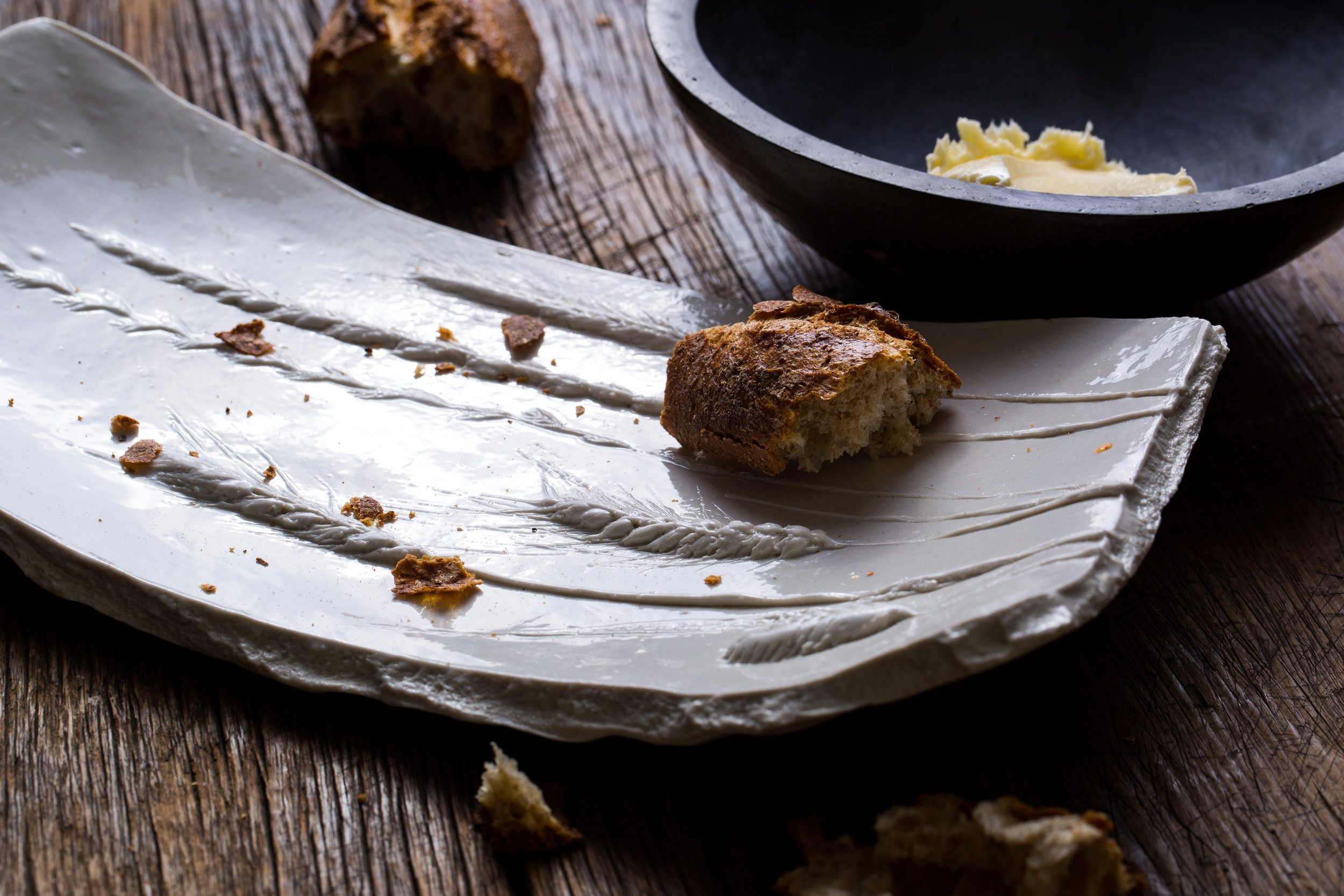 Bread Plate & New England Dough Bowl