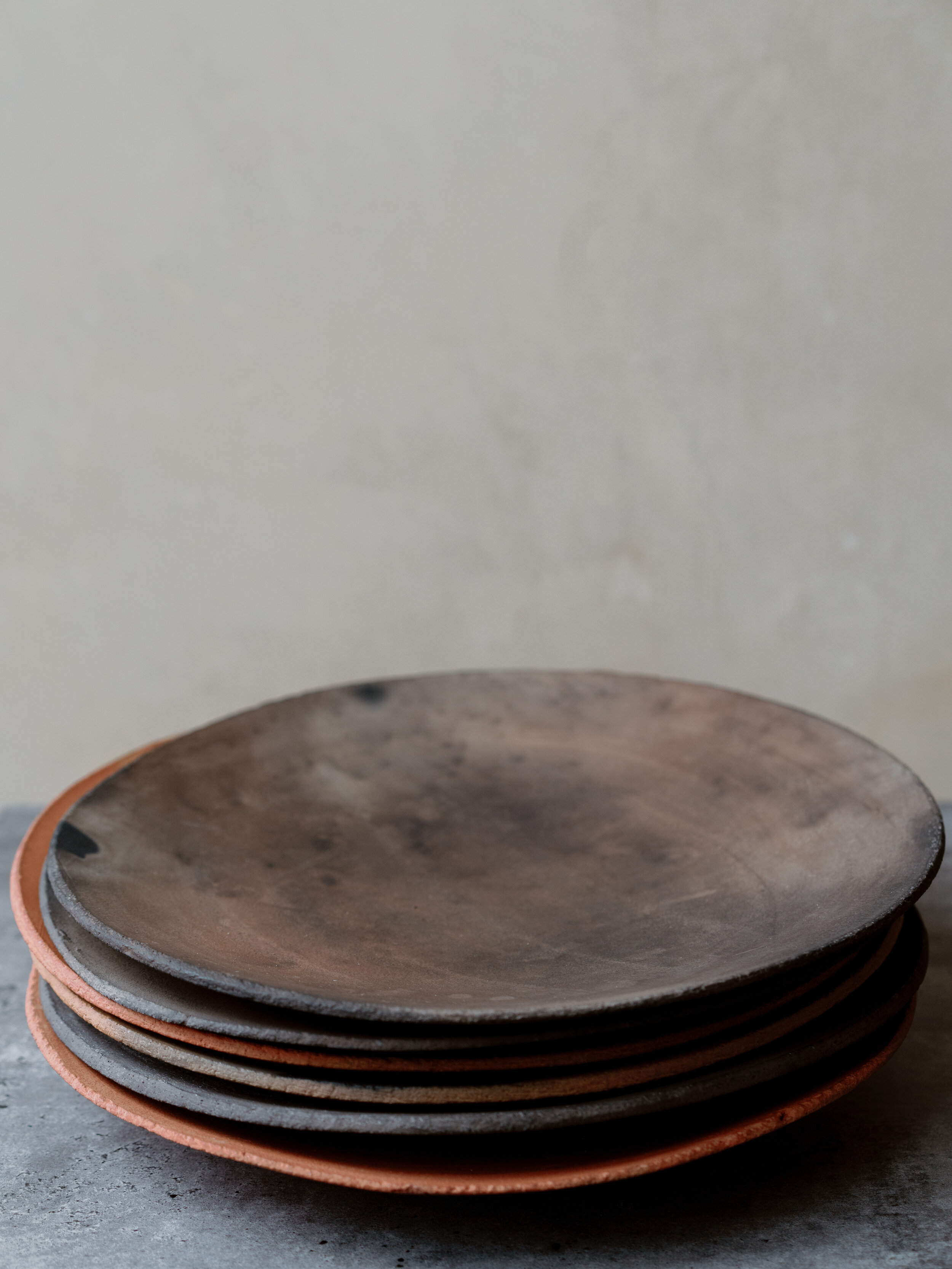 Pit-fired Dinner Plates