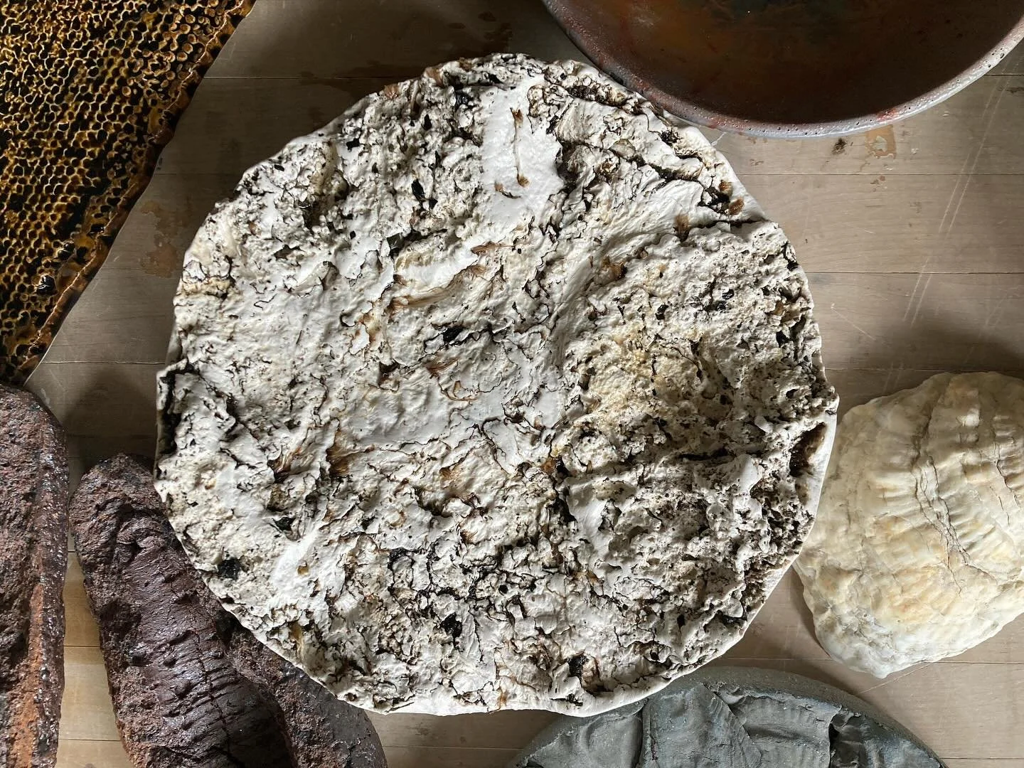 Making of the mold in reverse order for &ldquo;Casting the Farm in Four Seasons&rdquo;. This final cast in the series is of a recently harvested row of radicchio. The work captures the rhythmic textural variation of the farm surface over the course o