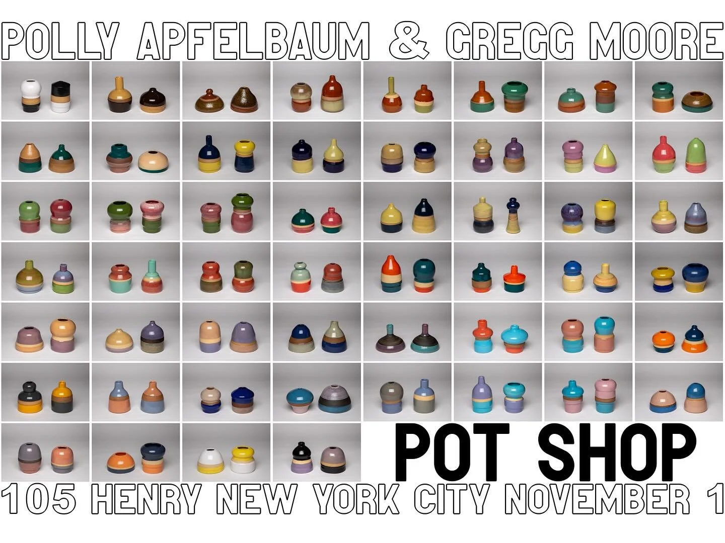 POT SHOP opens this Friday at 105 Henry. opening reception 6-8 PM 

#newyork #gallery #56henry #ceramics