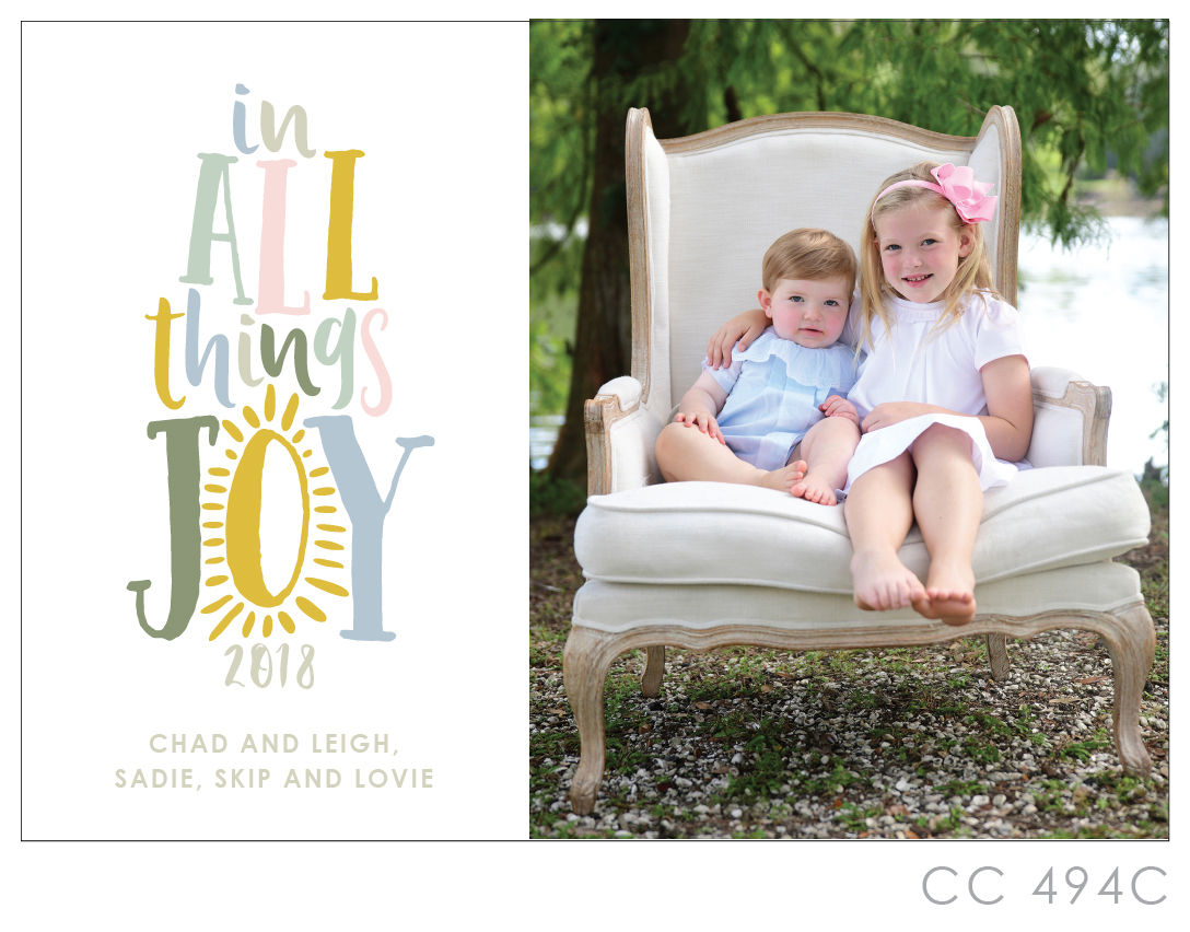 IN ALL THINGS JOY CC494C