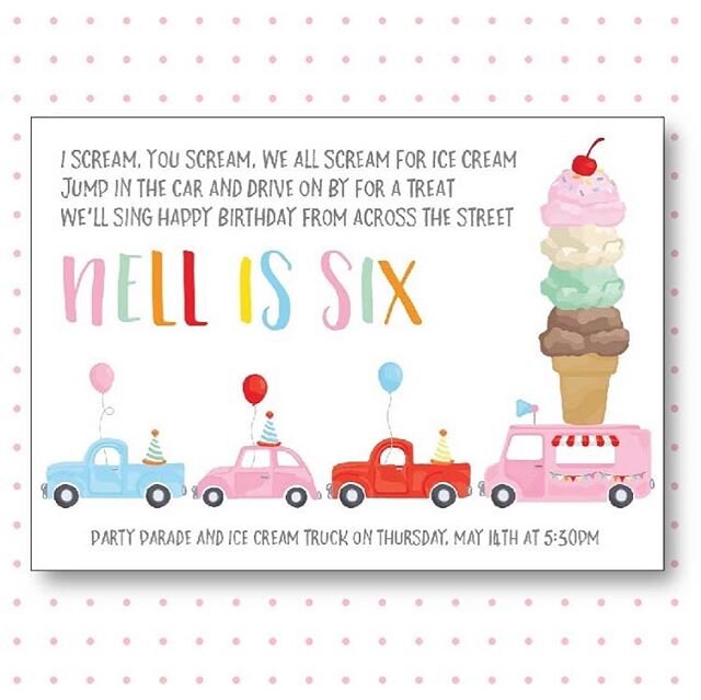Don&rsquo;t let social distancing stop you from celebrating! Plan a party parade for your little and enjoy seeing friendly faces drive by! Stop at the ice cream truck for a treat and social distance from across the street!
