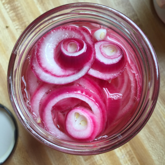 Pickled red onions for my tacos