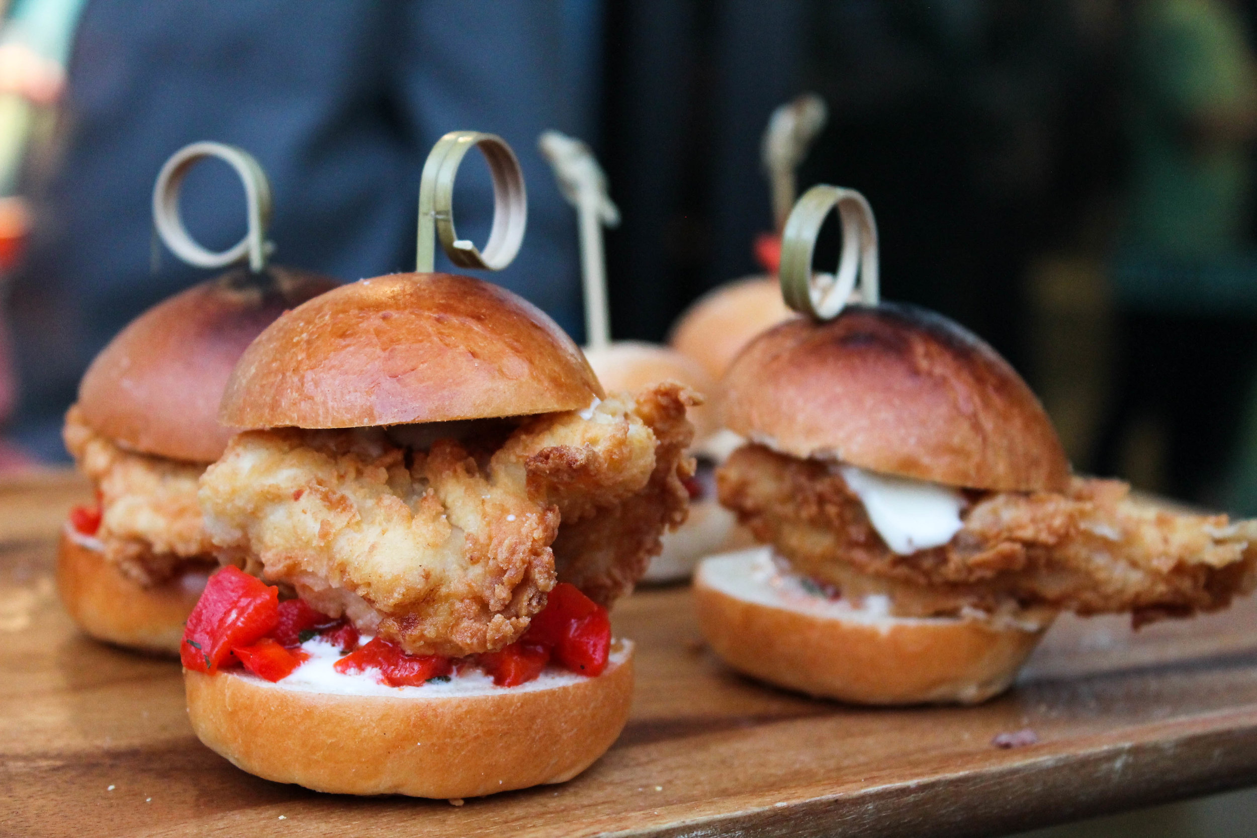Fried chicken sando