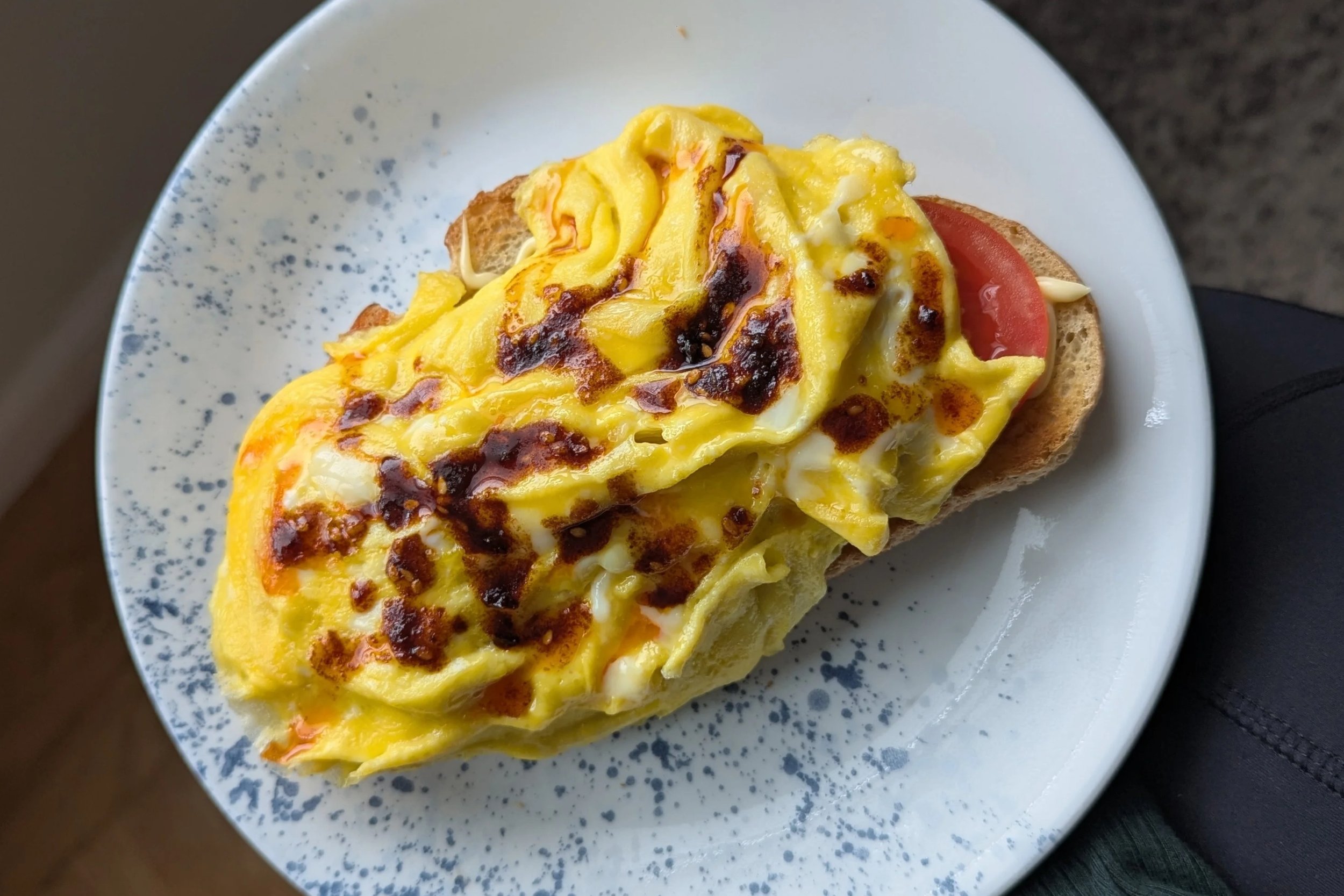 Tomato &amp; Egg Toast 