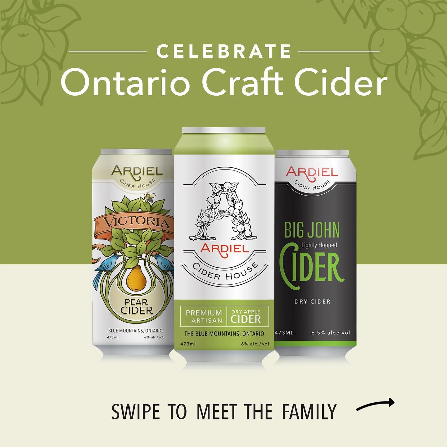 The first apple trees were planted on our farm almost a century ago by our loving Leonard Ardiel. In celebration of #OntarioCraftCider, it is our pleasure to introduce you to the father and two sons that work tirelessly to provide you with distinct a