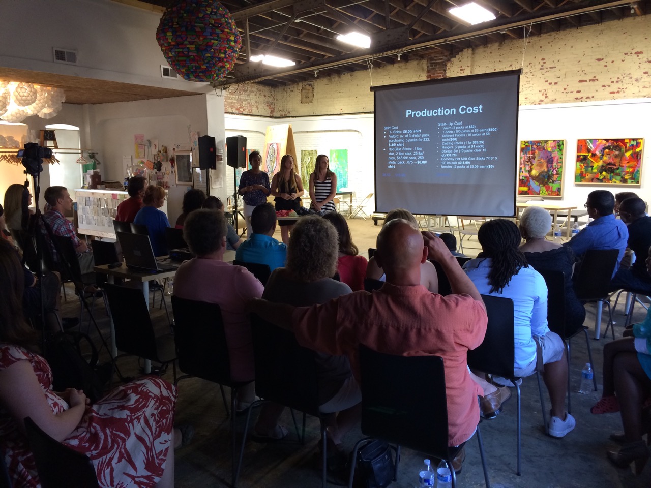 Pitching their healthcare business venture