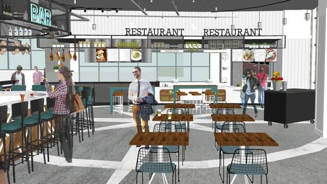 Concept Rendering of Little Italy Food Hall (Courtesy of Grit & Grain Collective)