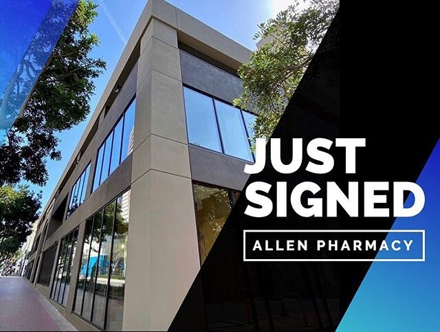 JUST SIGNED // Allen Pharmacy will be relocating to the ground floor of our HQ! It was a pleasure representing Allen Pharmacy in this transaction and thank you to HP Investors for making this deal possible
.
.
.
#ldgcre #ldgcommercial #tenantrep #san