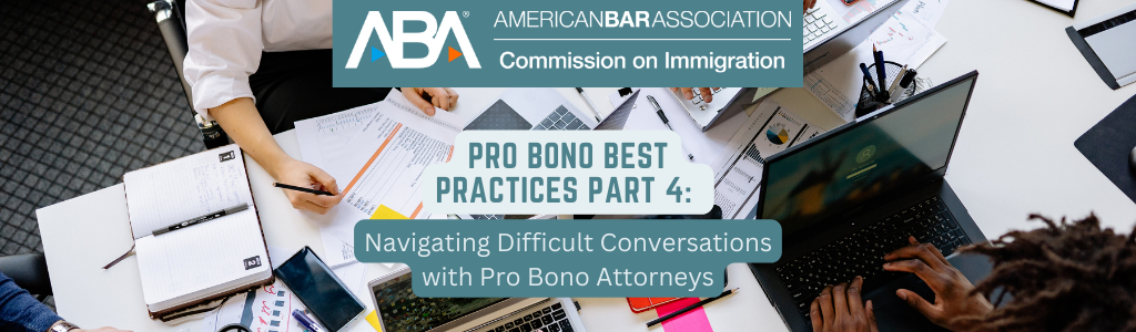 Free CLE webinar 11.2 on Difficult Conversations in Pro Bono