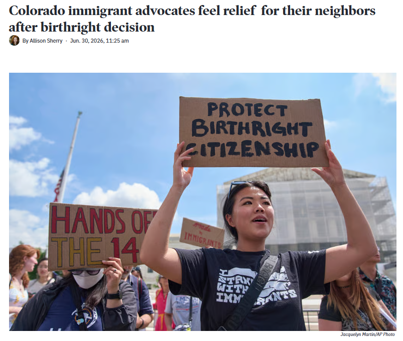 Colorado immigrant advocates feel relief for their neighbors after birthright decision