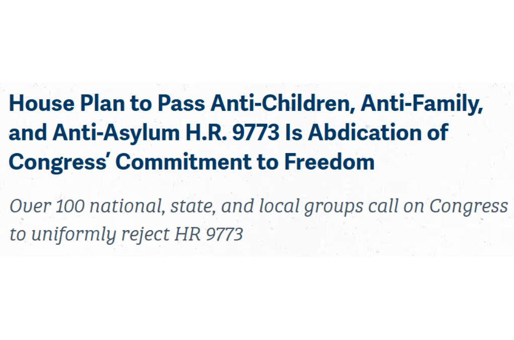 Deporting Women and Children First