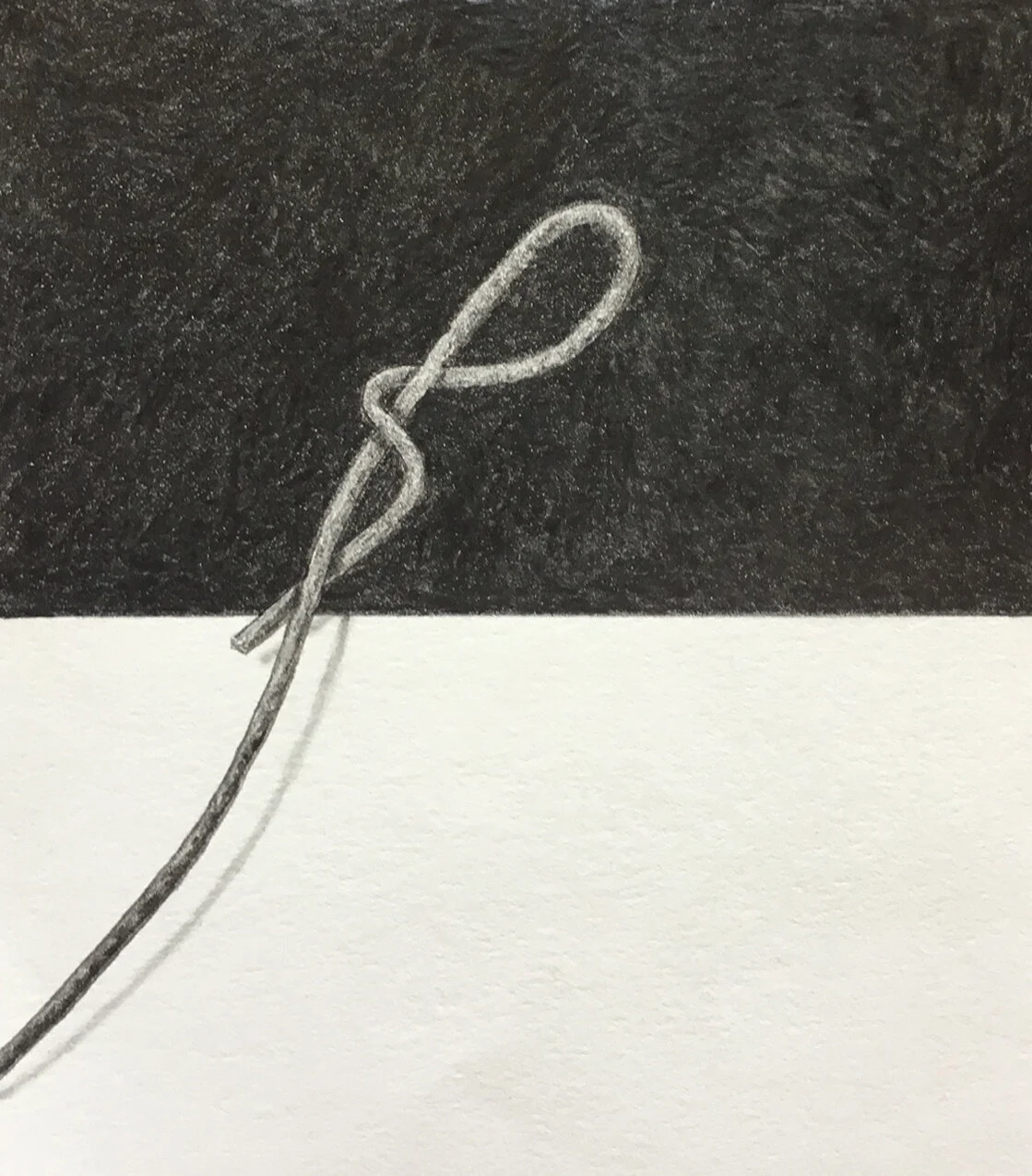 MARFA WIRE #63 - 2020 - 6"X7" - GRAPHITE ON ARCHES___SOLD