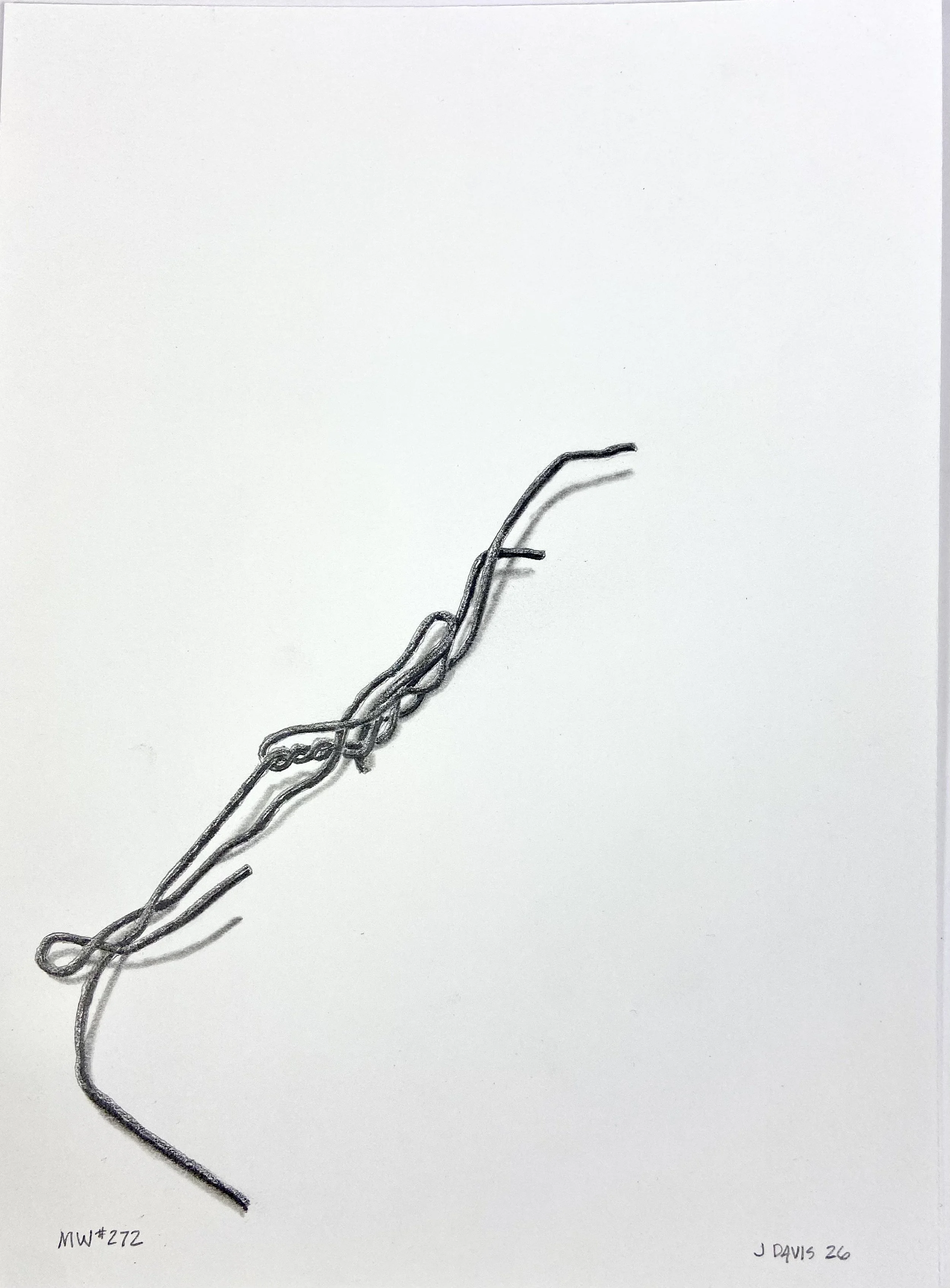 #272 GRAPHITE DRAWING, 7"X11", 2026