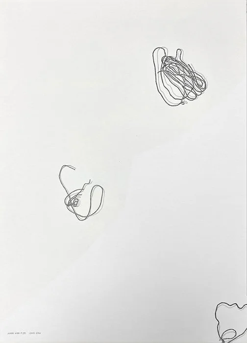 MW #281 GRAPHITE DRAWING W/3 WIRES, 22"X30", 2026
