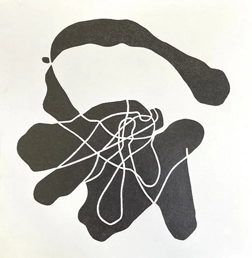 MW #283, GRAPHITE DRAWING-NEGATIVE, 15"X15", 2026