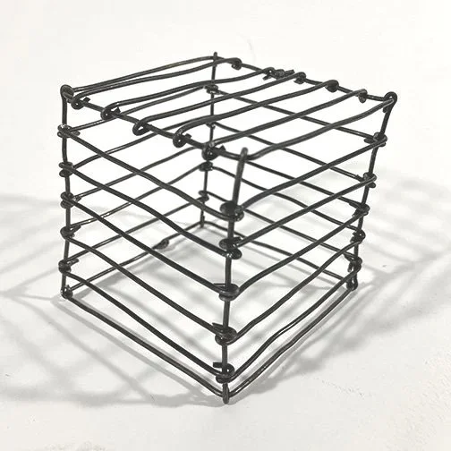 Marfa Wire #285, 3"x3"x3", tie wire, 5 each side, 4-28-26