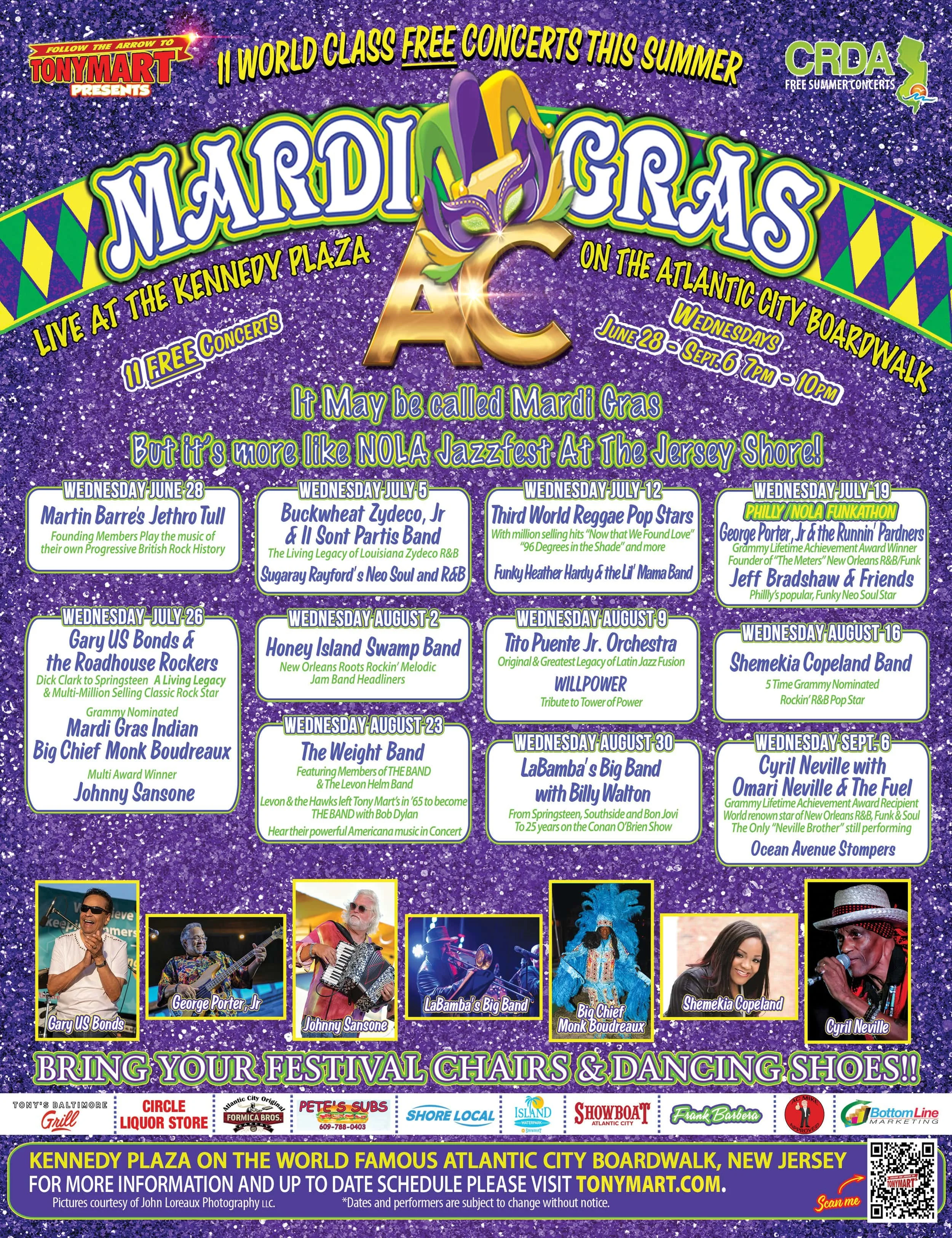LaBamba's Big Band with Billy Walton at The Atlantic City Boardwalk Mardi Gras Music Festival