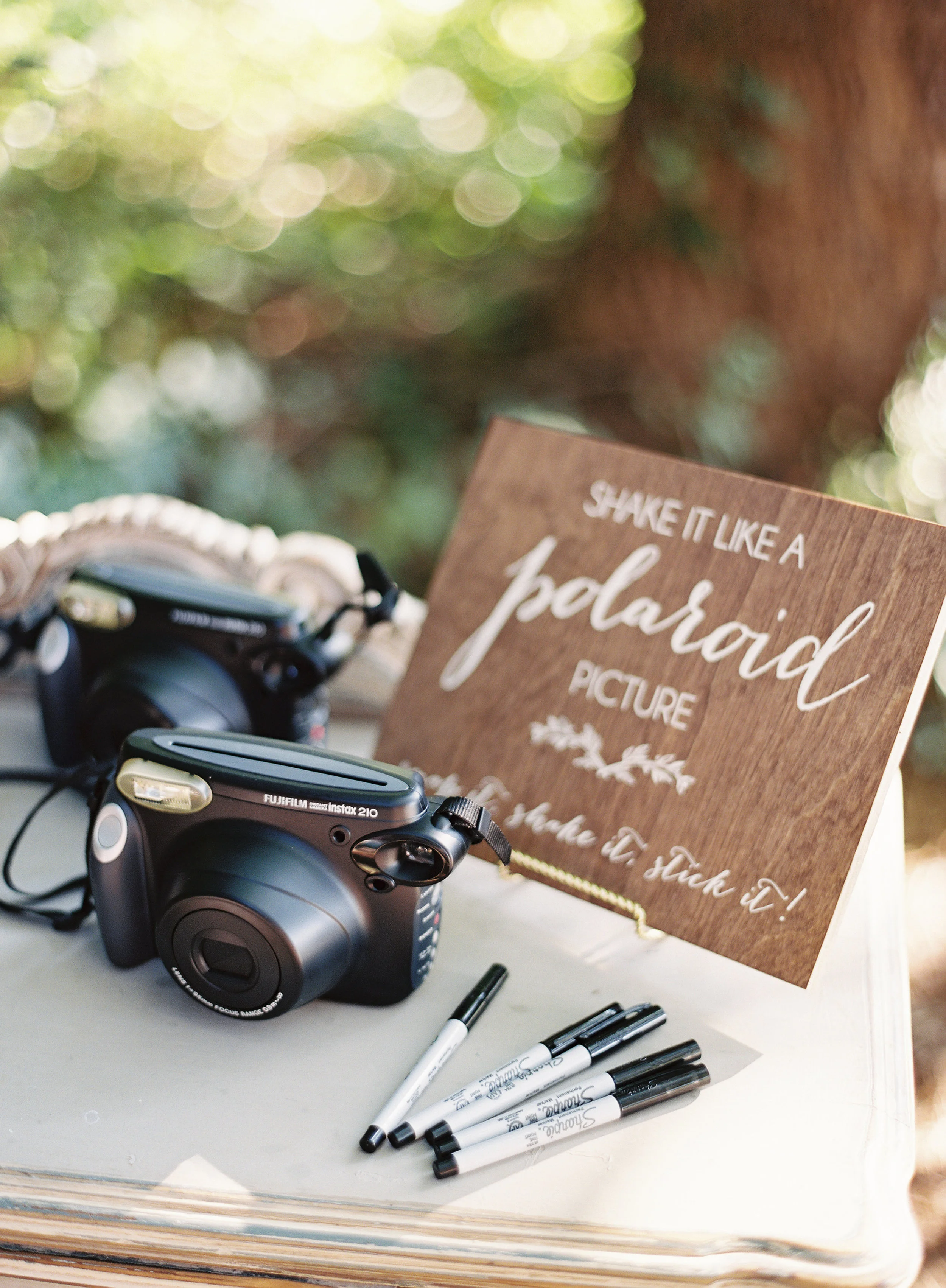 "Shake it like a polaroid picture" Sign