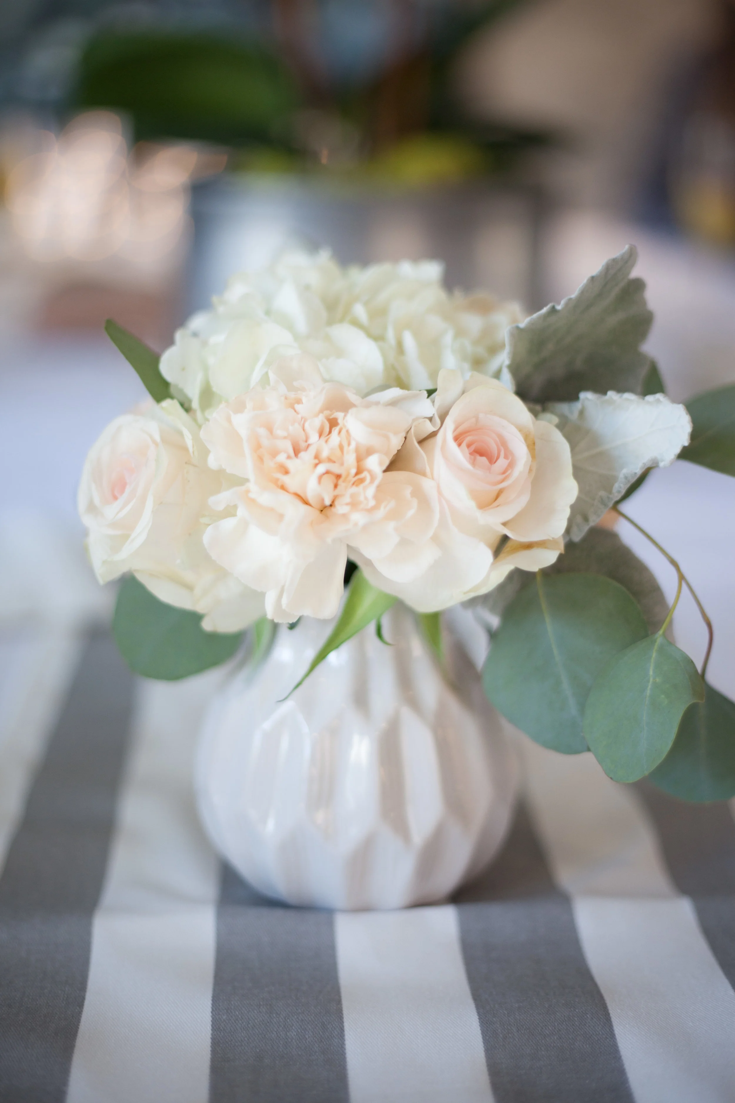 Mini Geometric White Vases