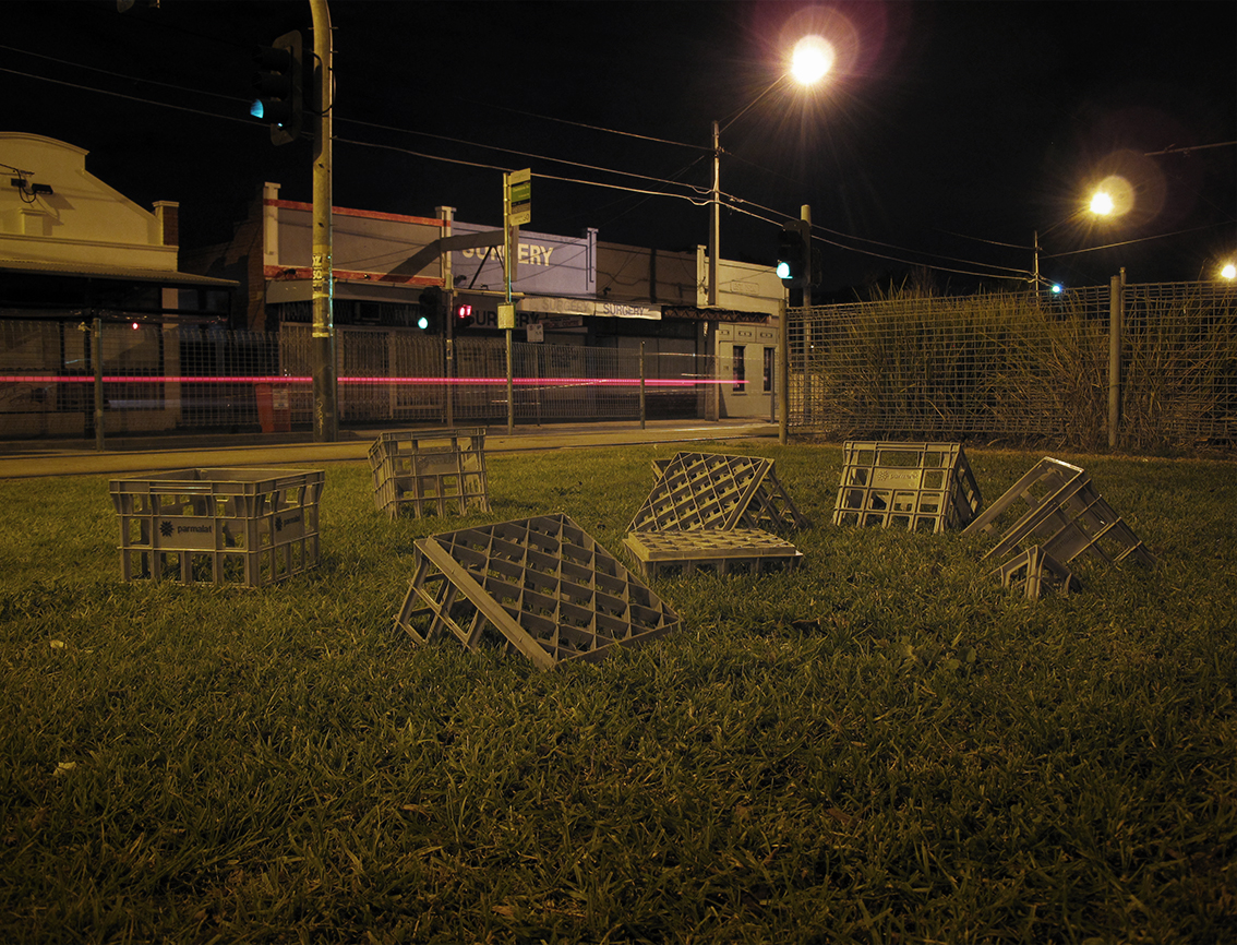 Sinking Crates // Collaboration with Claire Tracy // Melbourne // 2010