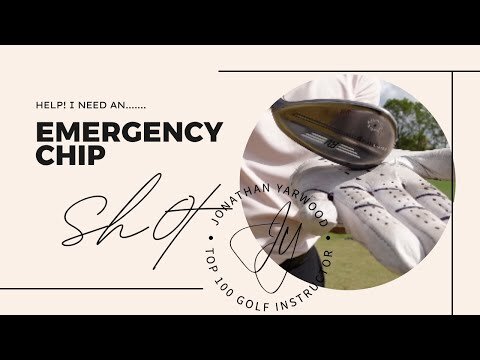 Emergency chip shot in golf. Help I can't chip! Simple chipping solution