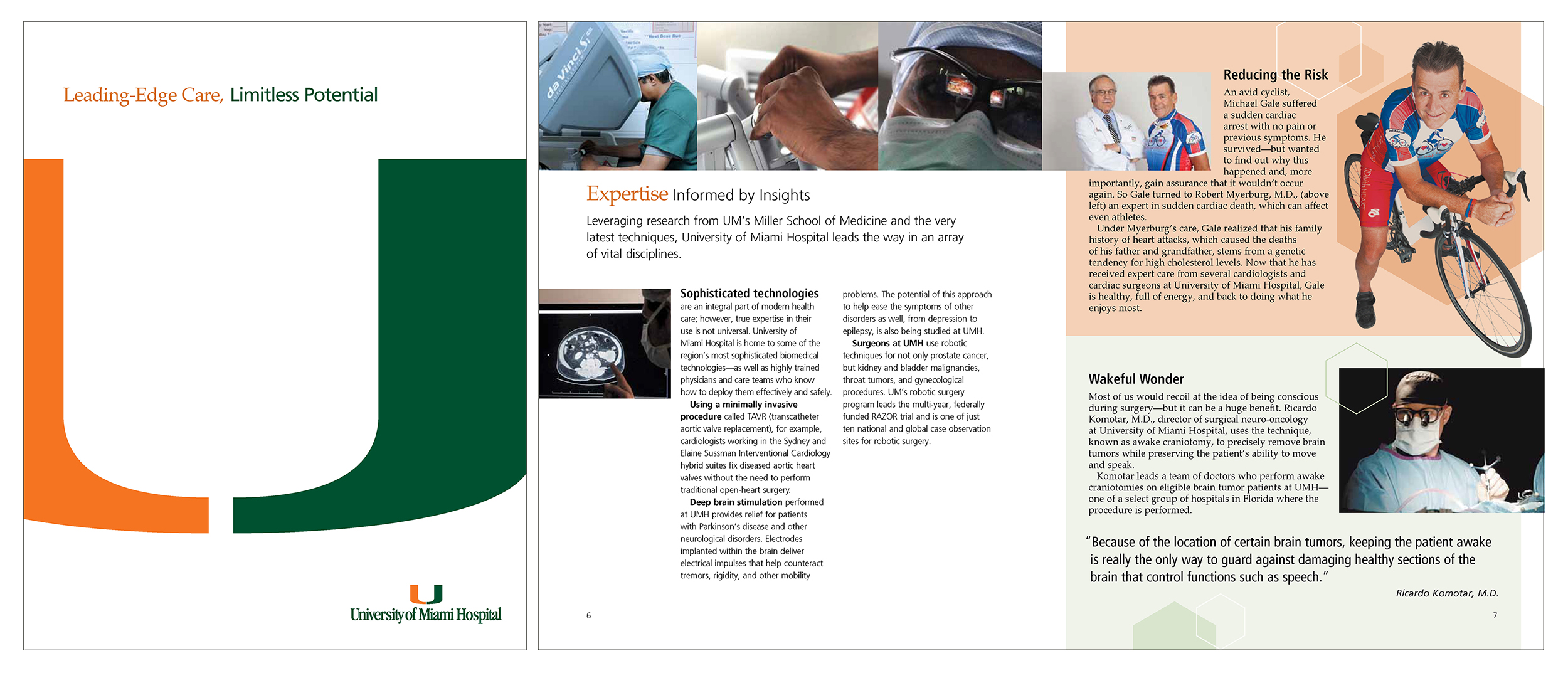 UMH viewbook cover and spread