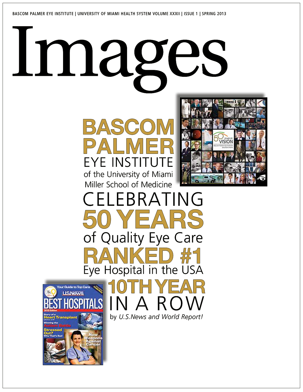 University of Miami's Eye Institute quarterly magazine cover