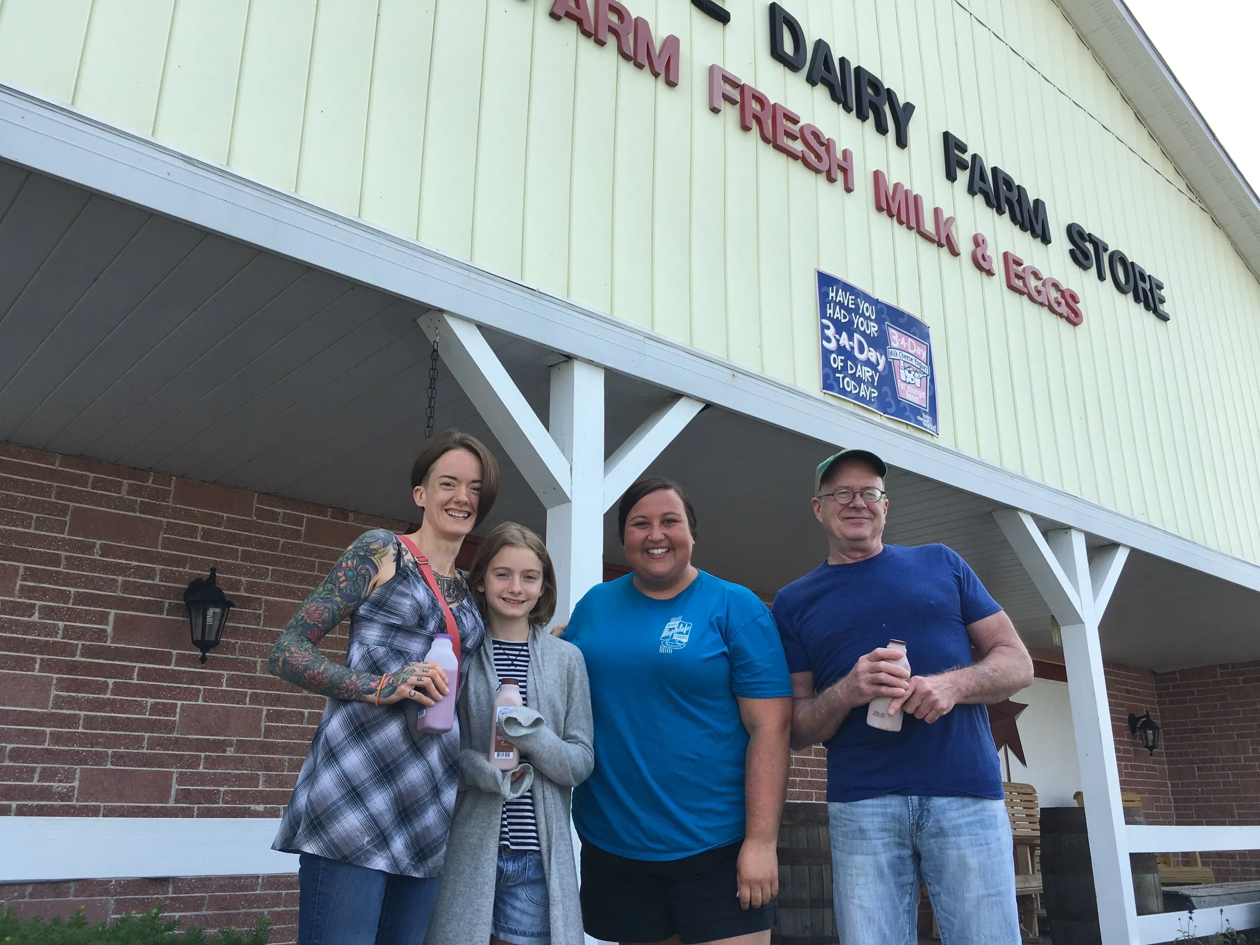 Rachel from Rachel's Cafe & Creperie In Lancaster visited the store in June with her daughter and father!