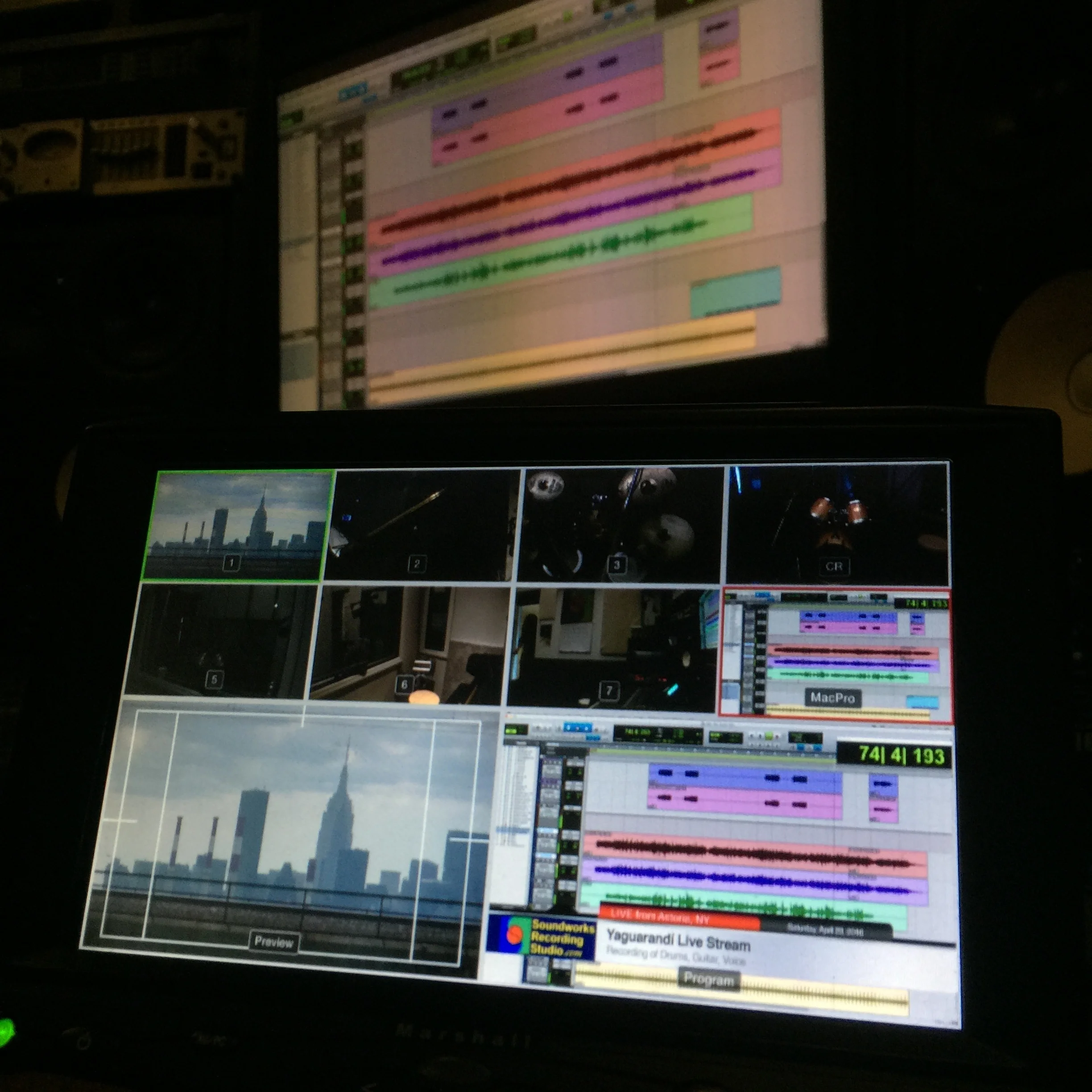 Multi-Camera Private Live Streaming of a Music Recording Session