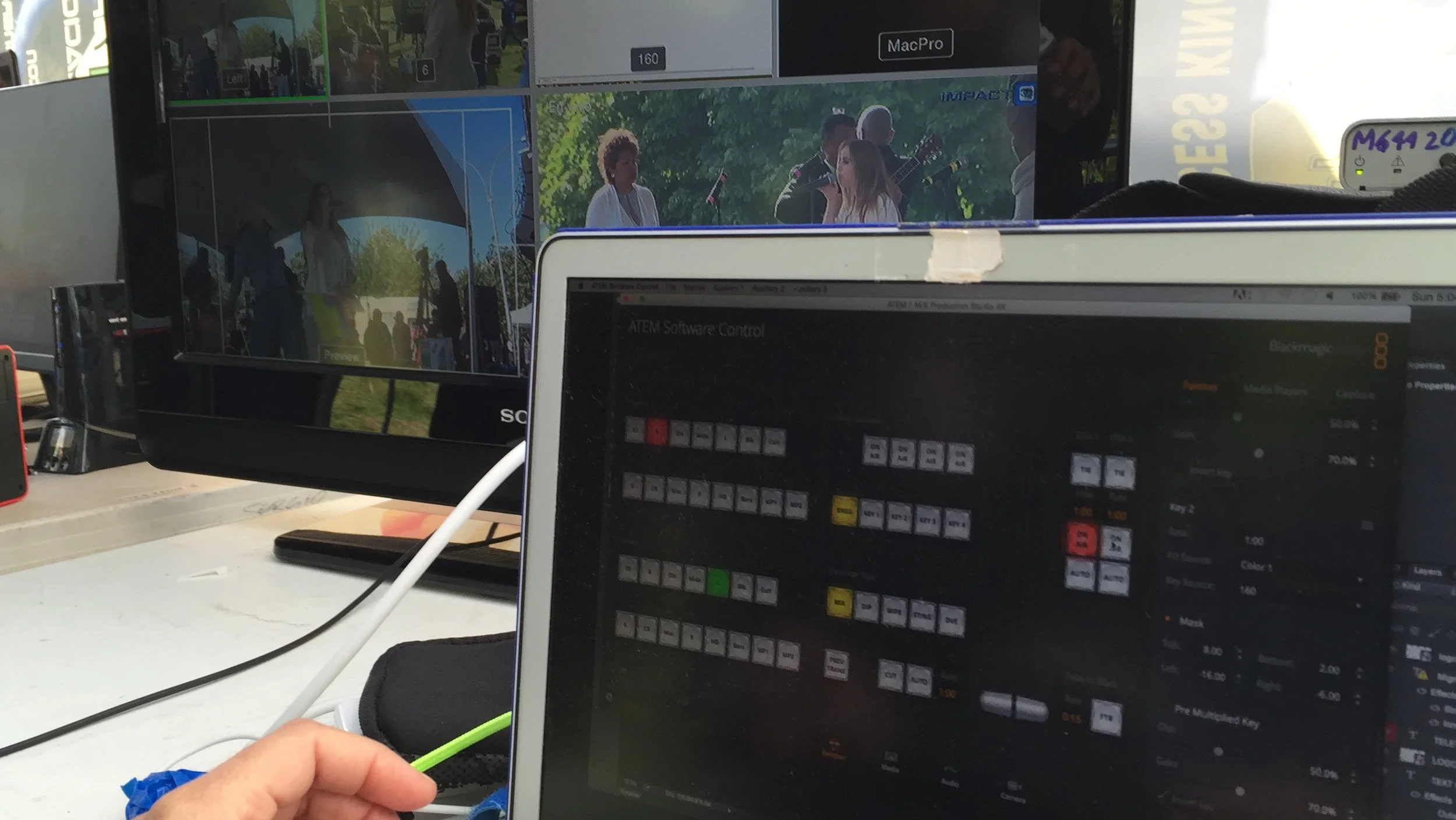 Multi-Camera Video for Live Stream of Fundraising Event