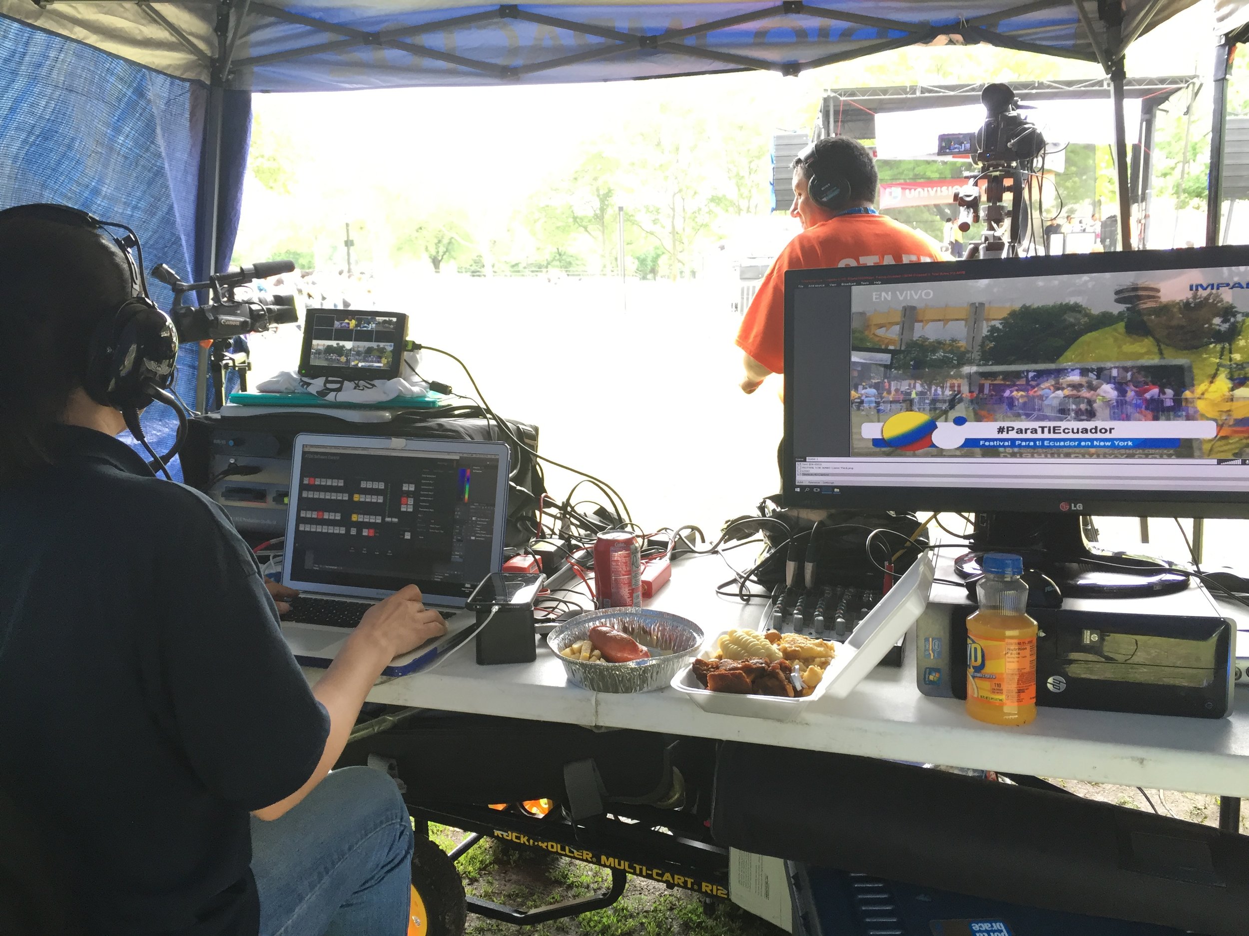 Multi-Camera Video for Live Stream of Fundraising Event