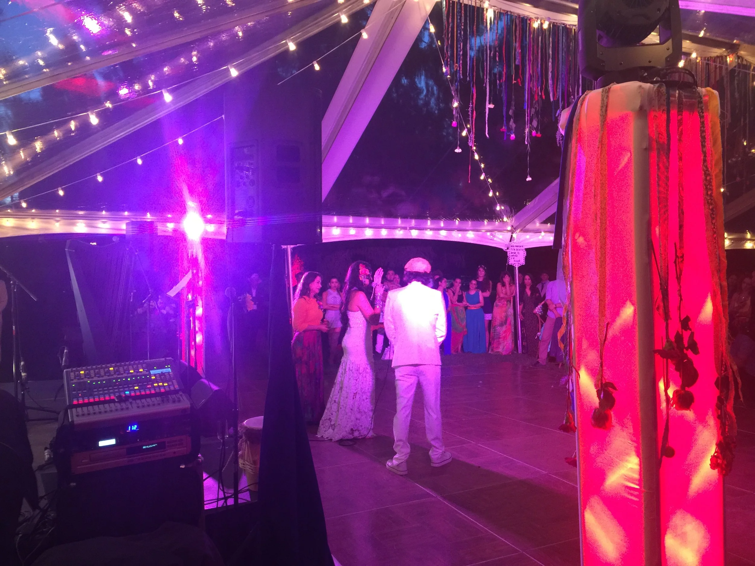 Sound Reinforcement and Lighting for Wedding Ceremony and Reception
