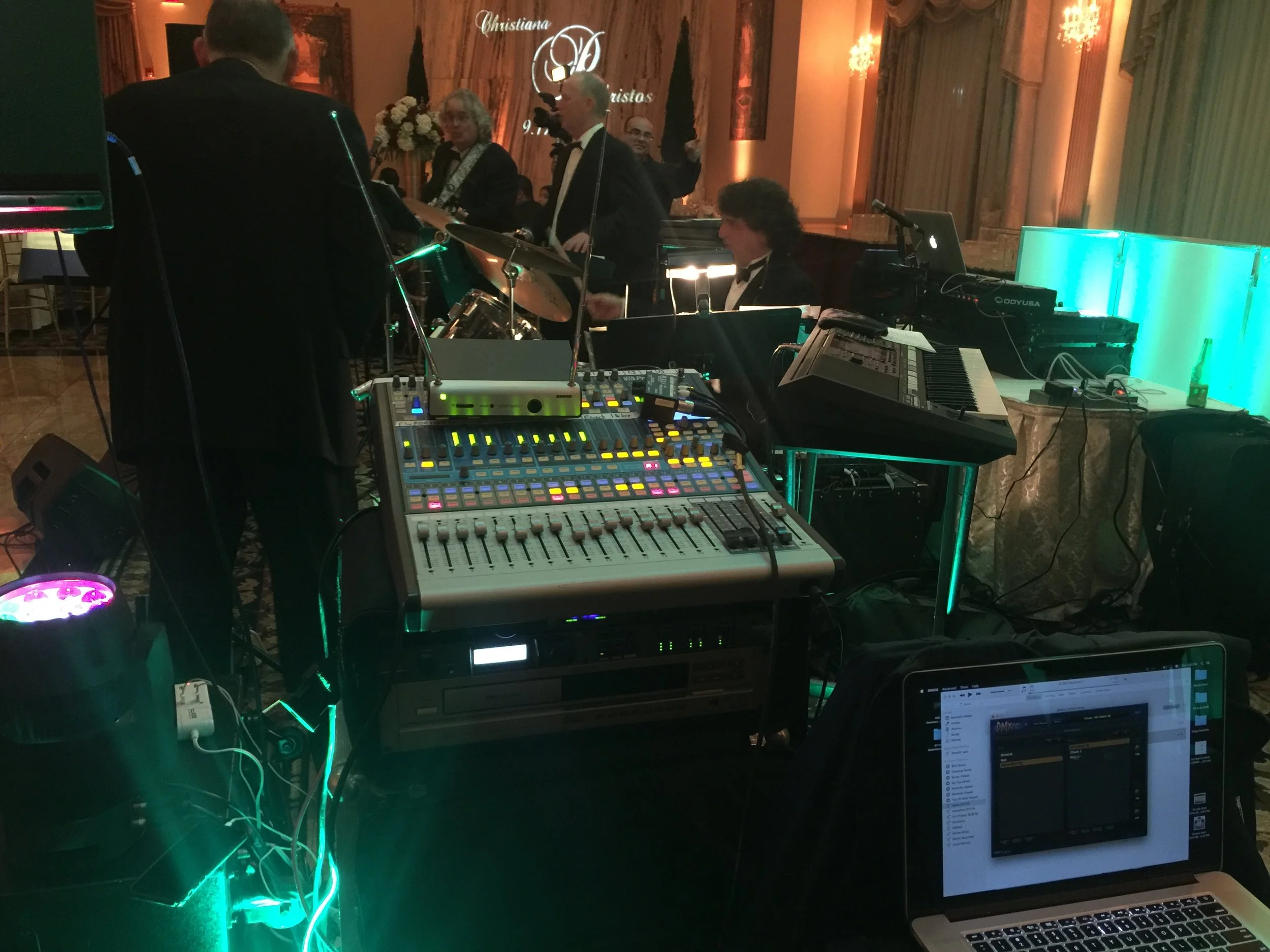 Sound Reinforcement and Lighting for Wedding Band and DJ