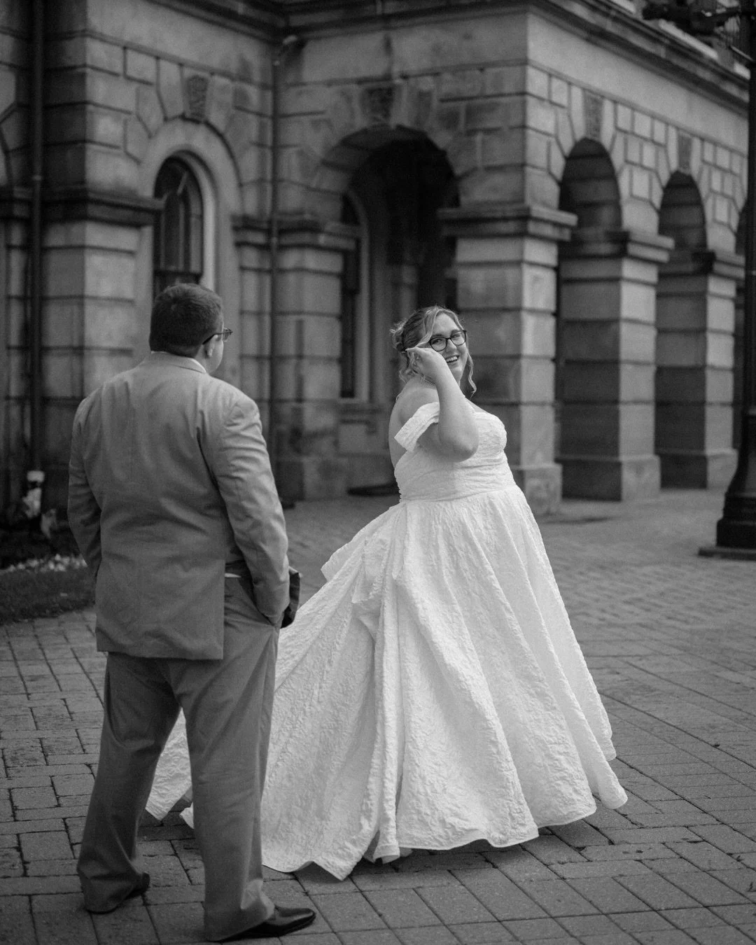 Christine &amp; Evan.
 
These two wove their love of music into every part of their wedding day. 🎶

Evan started the morning spinning records, while Christine&rsquo;s choir (whom she teaches) filled the ceremony with beautiful music. Cocktail hour f