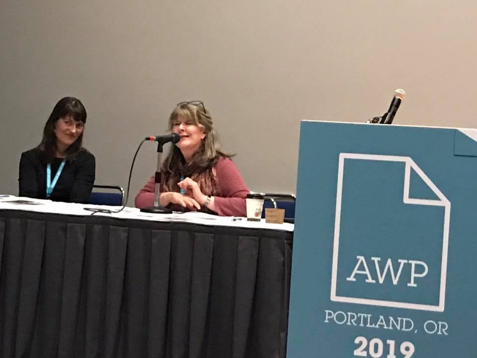  Emily Saer Cook and Maggie Marshall on the Women Leaders and Entrepreneurs in the Writing Community panel 