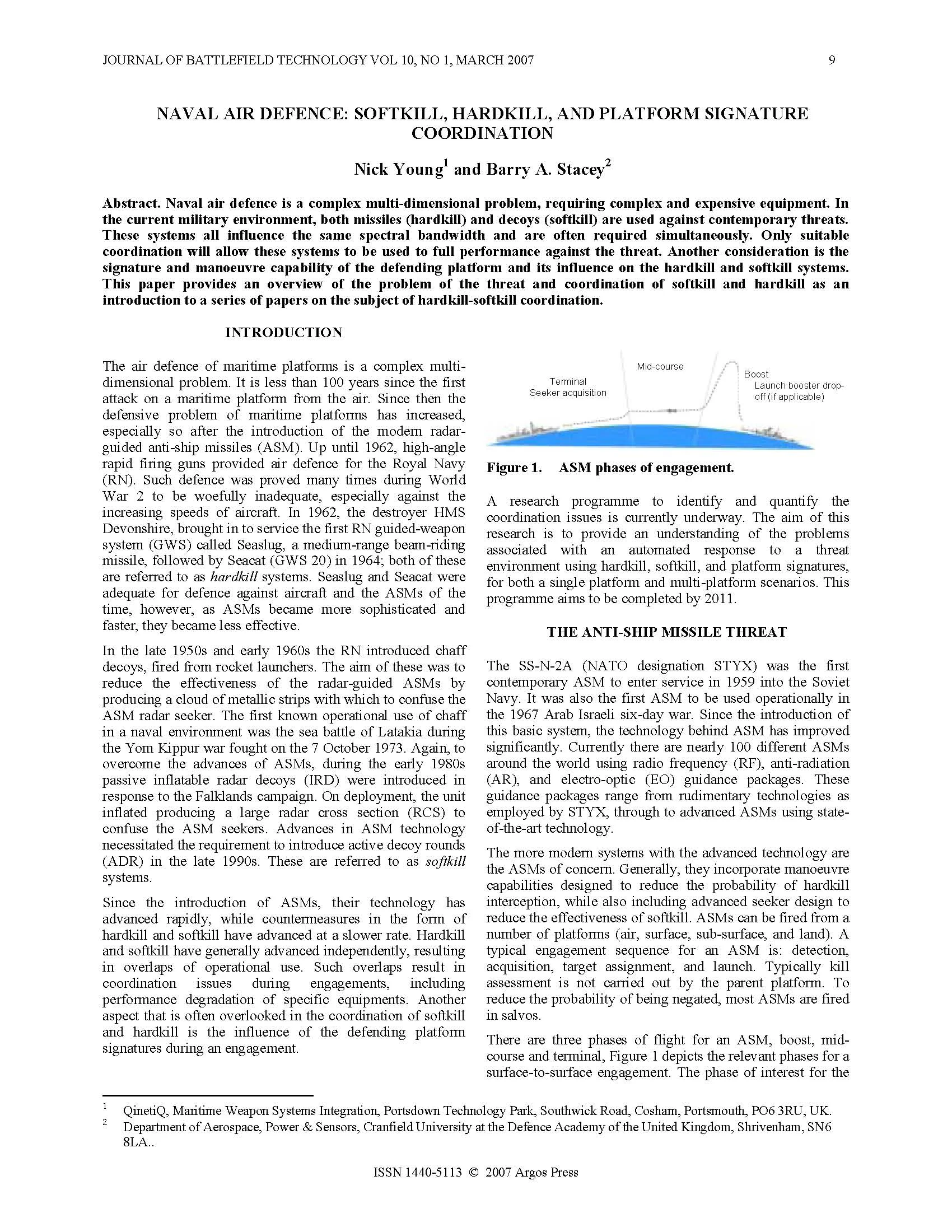 Naval Air Defence: Softkill, Hardkill, and Platform Signature Coordination