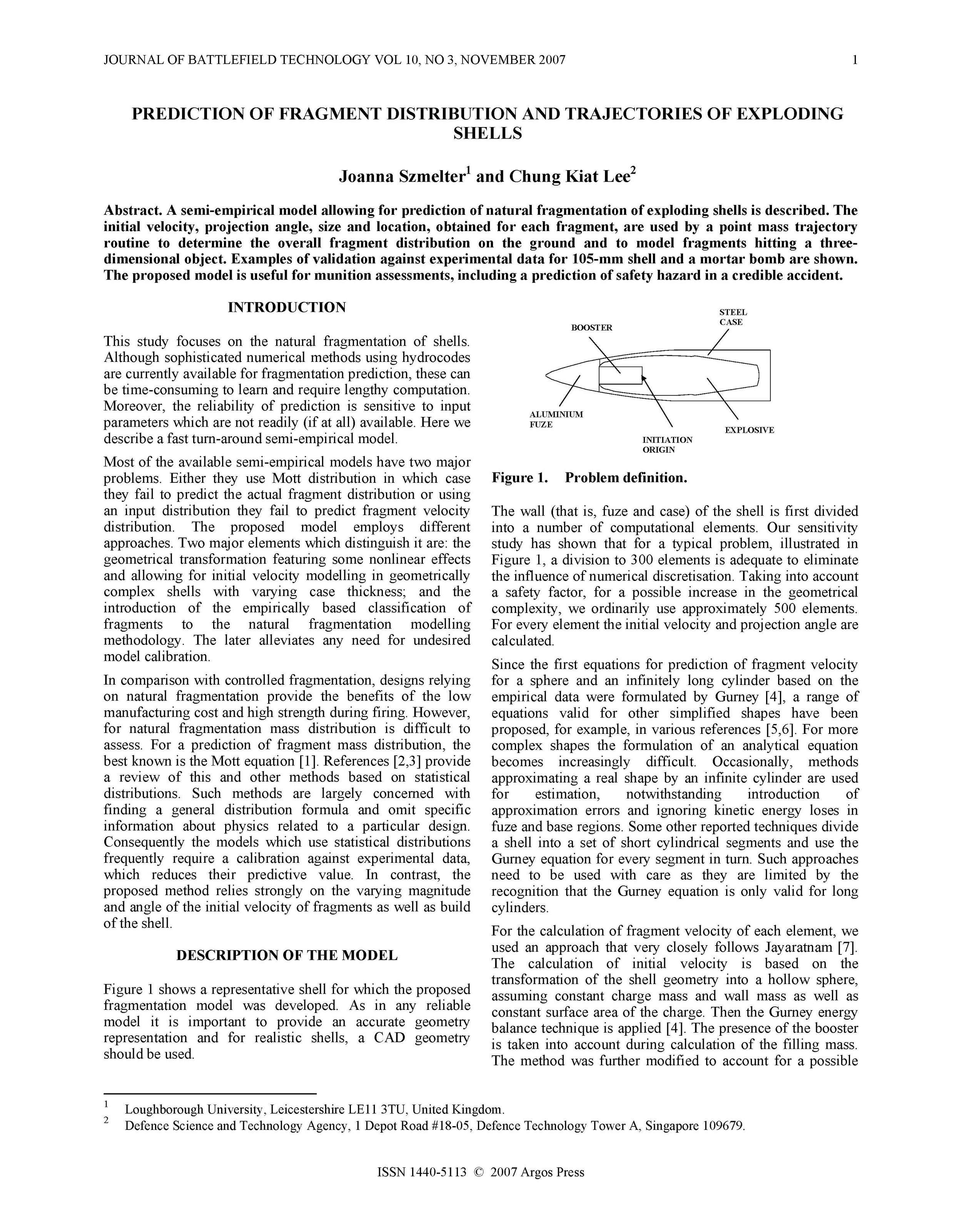 Prediction of Fragment Distribution and Trajectories of Exploding Shells