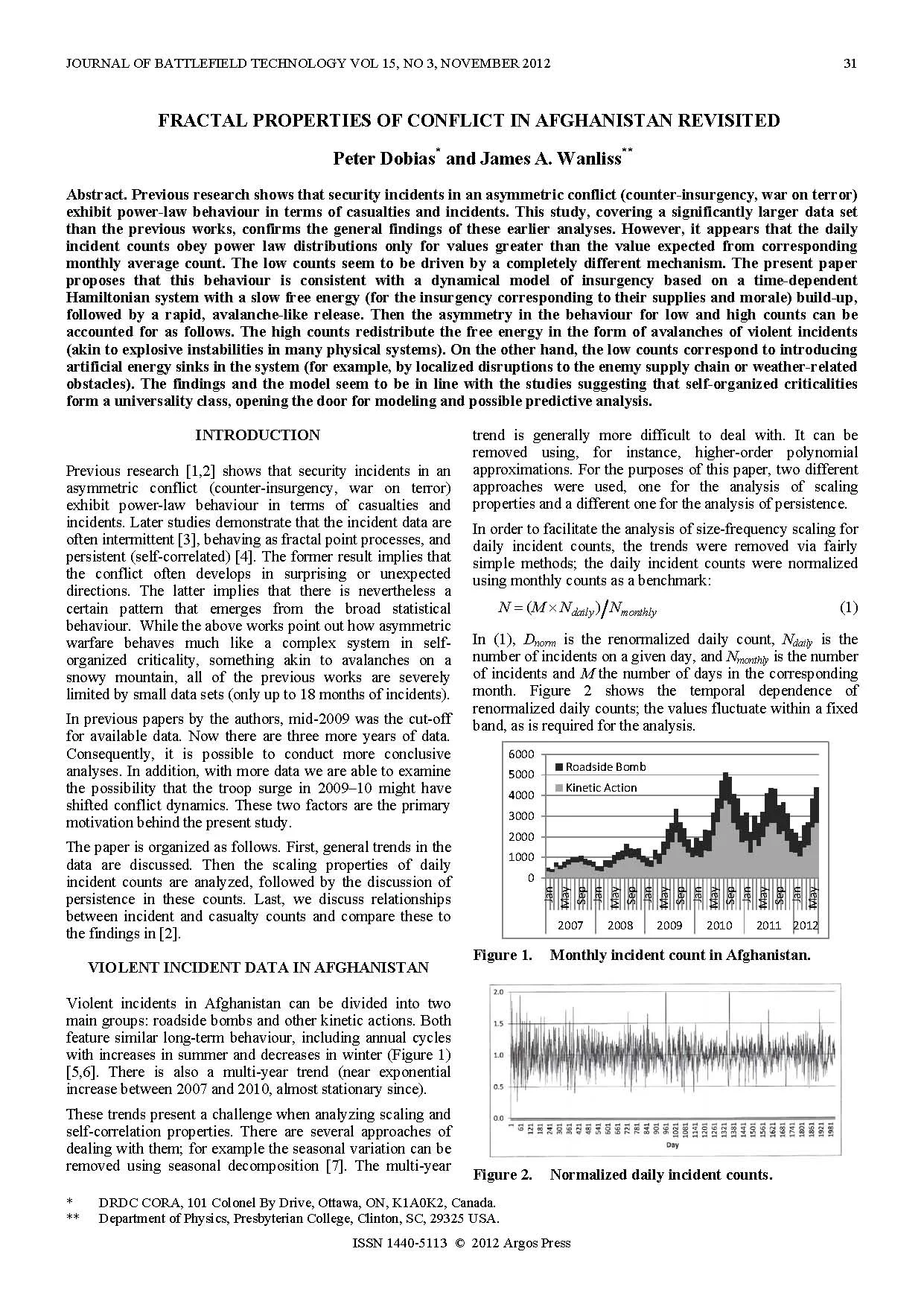 Fractal Properties of Conflict in Afghanistan Revisited