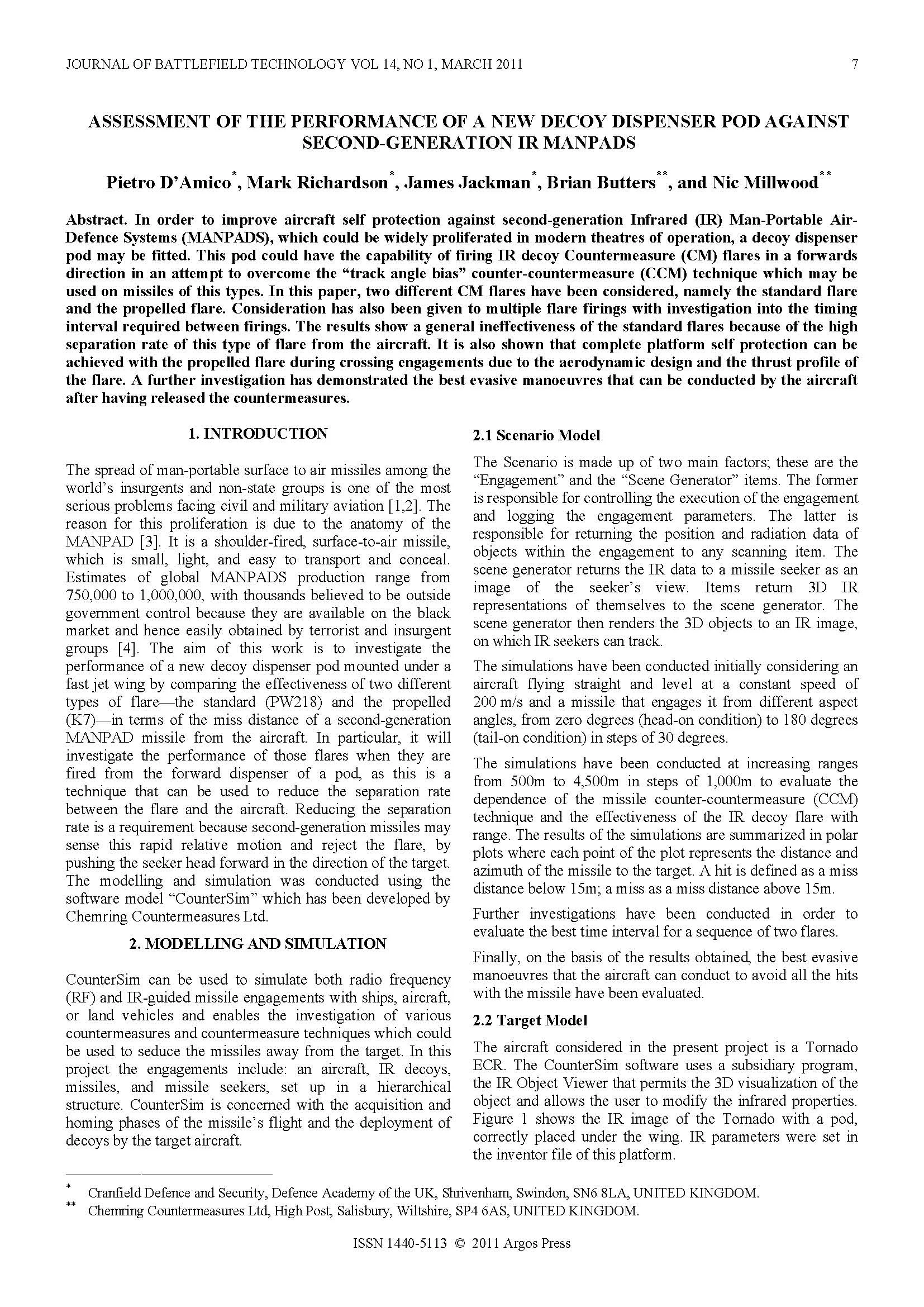 Design of a Laser-Warning System Using an Array of Discrete Photo-diodes—Part I