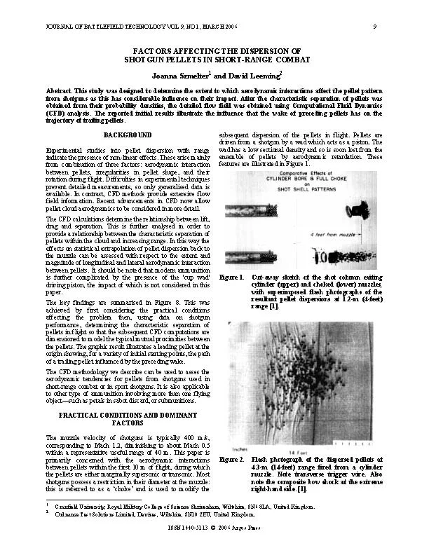 Factors Affecting the Dispersion of Shotgun Pellets in Short-Range Combat