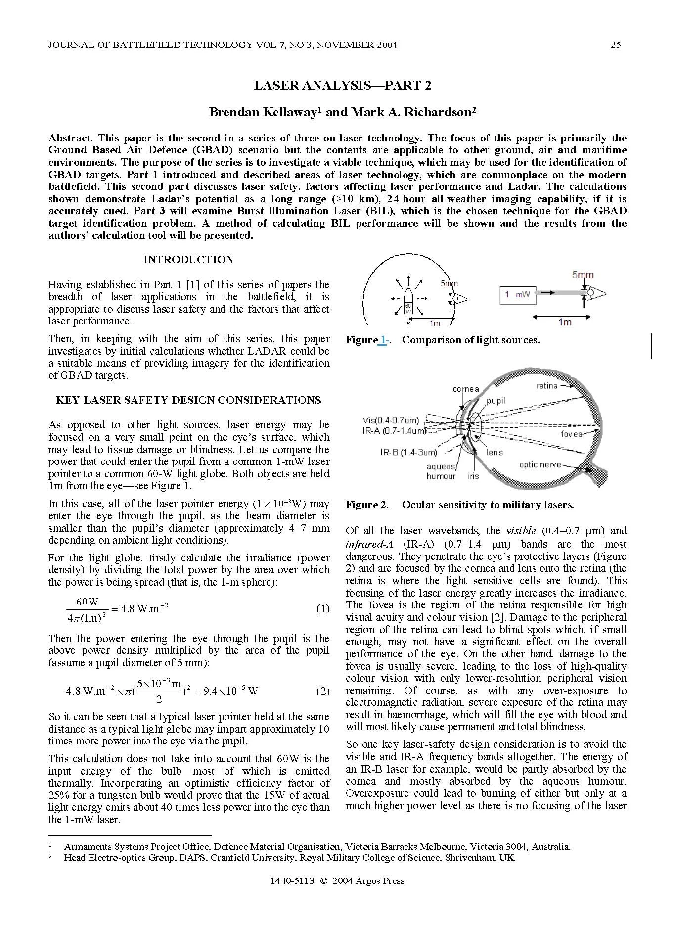 Laser Analysis—Part 2